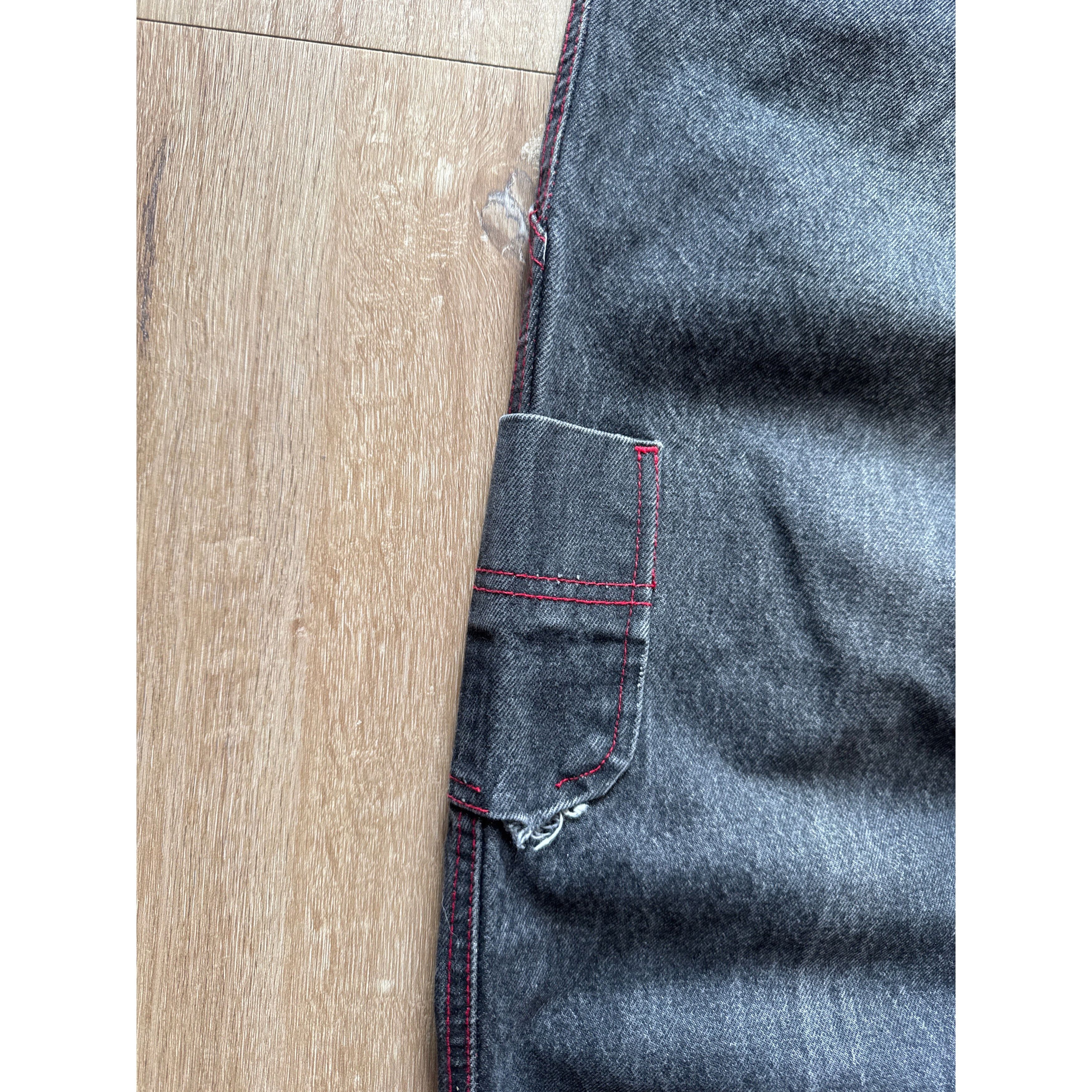 Vintage Vintage Y2K Baggy Faded Black Denim Jeans Size US 28 / EU 44 - 2 Thumbnail