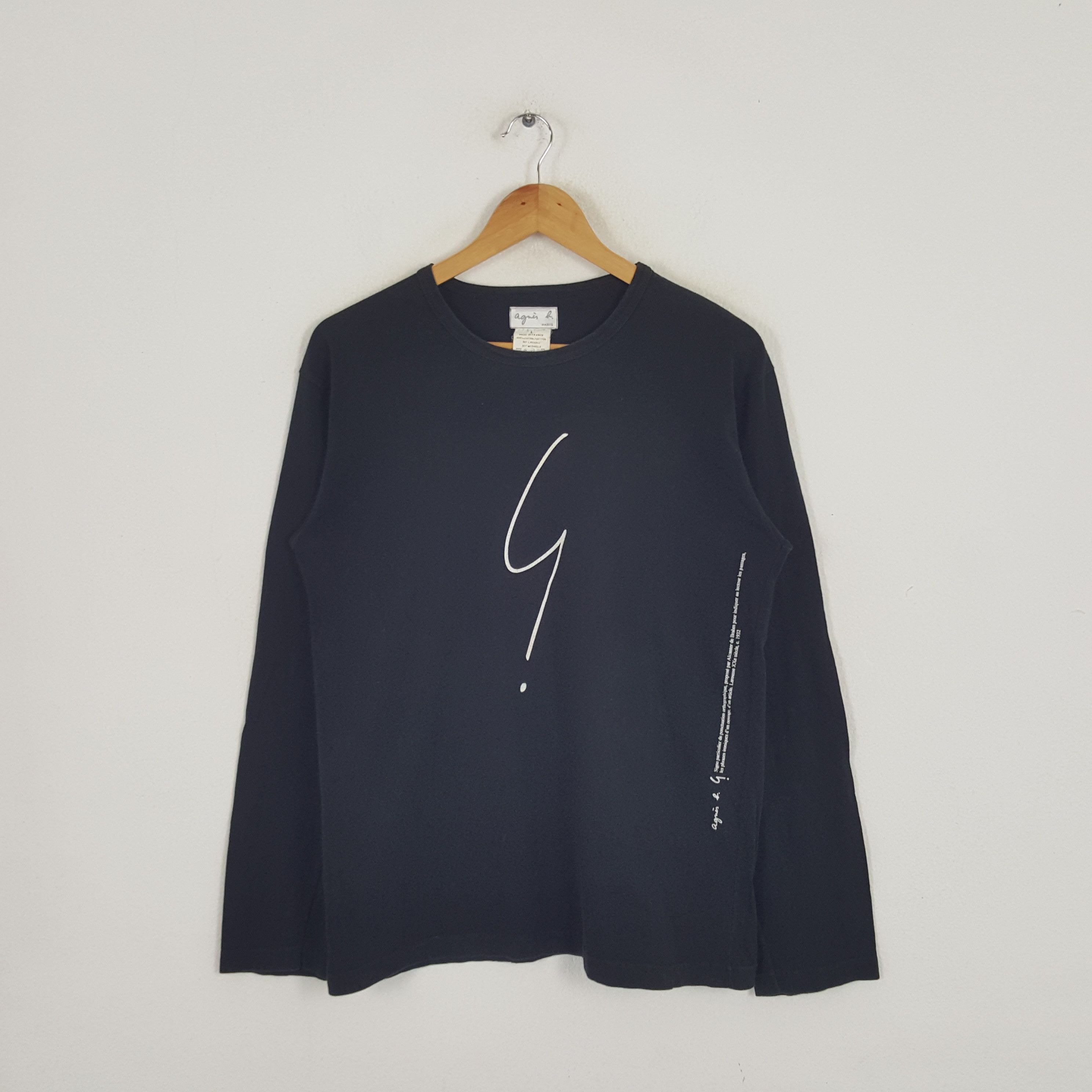 Vintage × agnes b. Vintage Agnes B. France Designer Tshirt Size US M / EU 48-50 / 2 - 1 Thumbnail