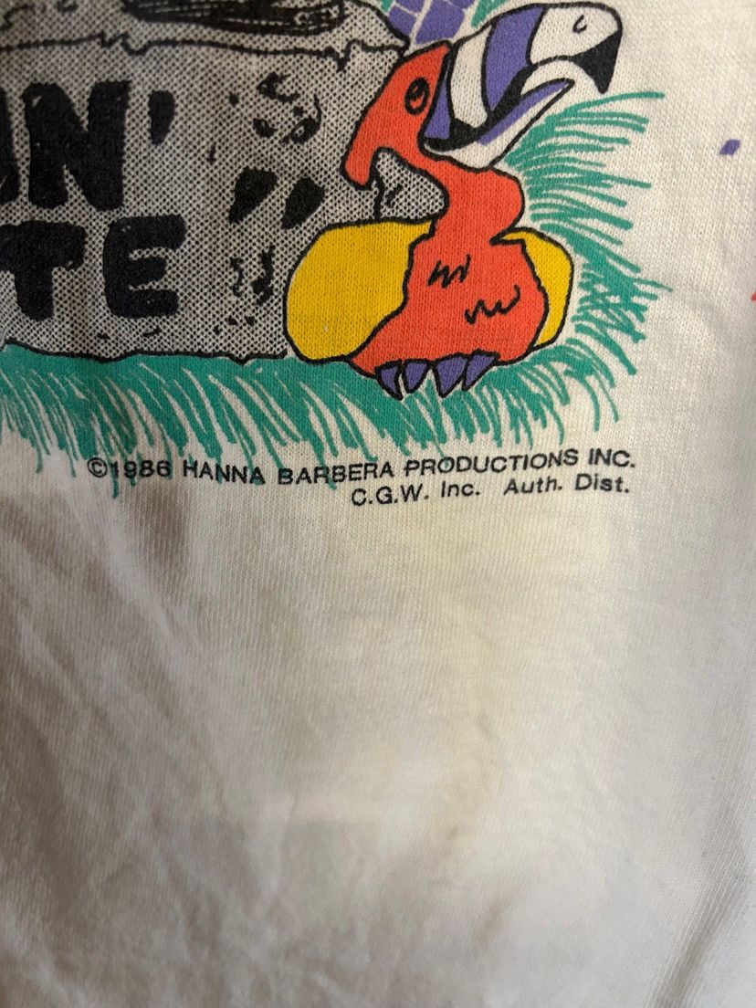 Vintage Vintage Fred Flinstone 1986 Fred’s Fitness Club Rare TShirt Size US XL / EU 56 / 4 - 4 Thumbnail