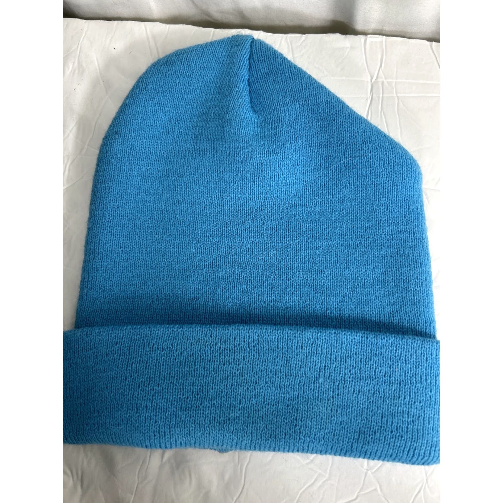 Vintage Messqueen Beanie Men One Size Blue Pink Skull Cap Polyester Street Wear Brooklyn Drip Mouth White? Size ONE SIZE - 5 Thumbnail