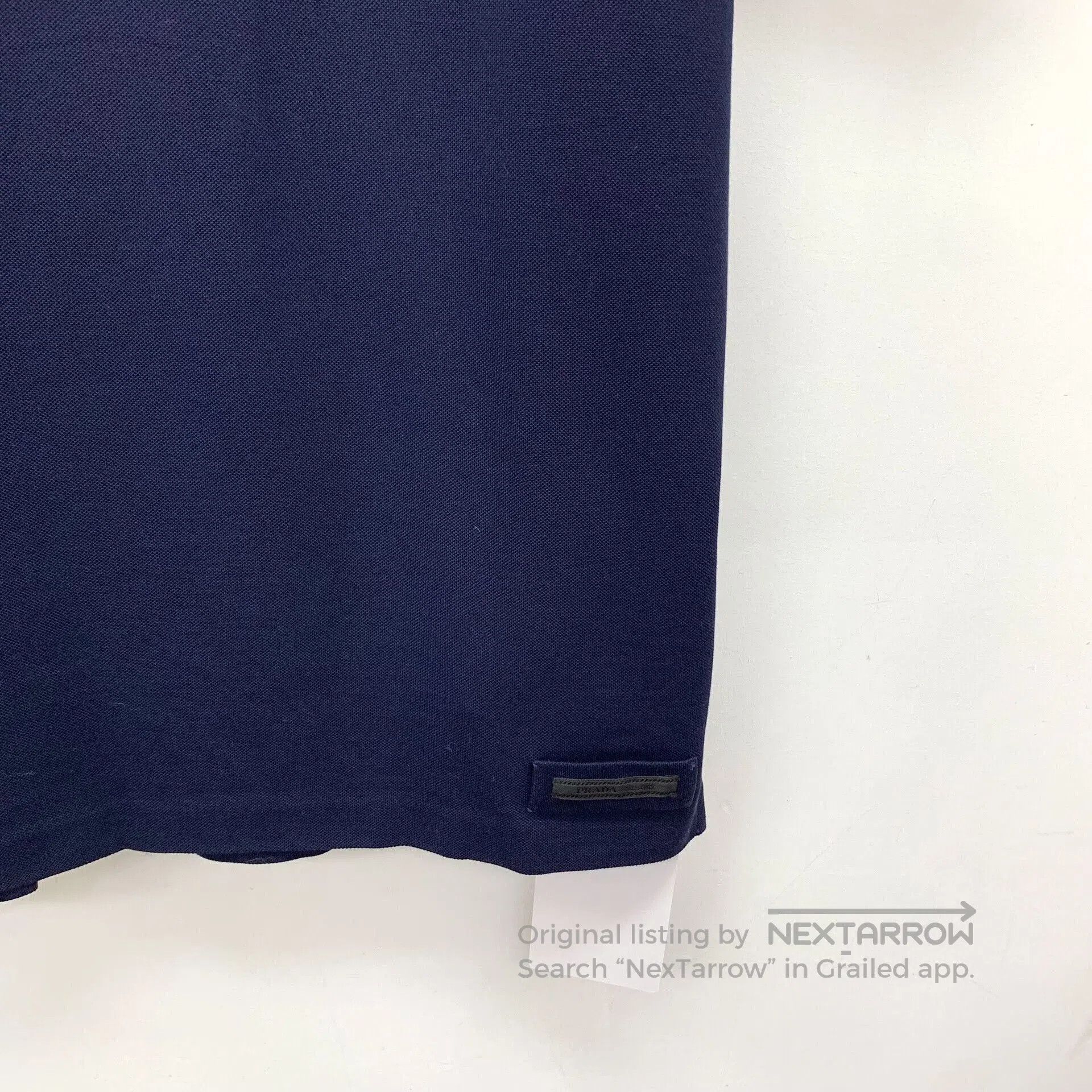 Prada Prada Navy Cotton Short-Sleeve Polo Shirt. Size US M / EU 48-50 / 2 - 4 Thumbnail