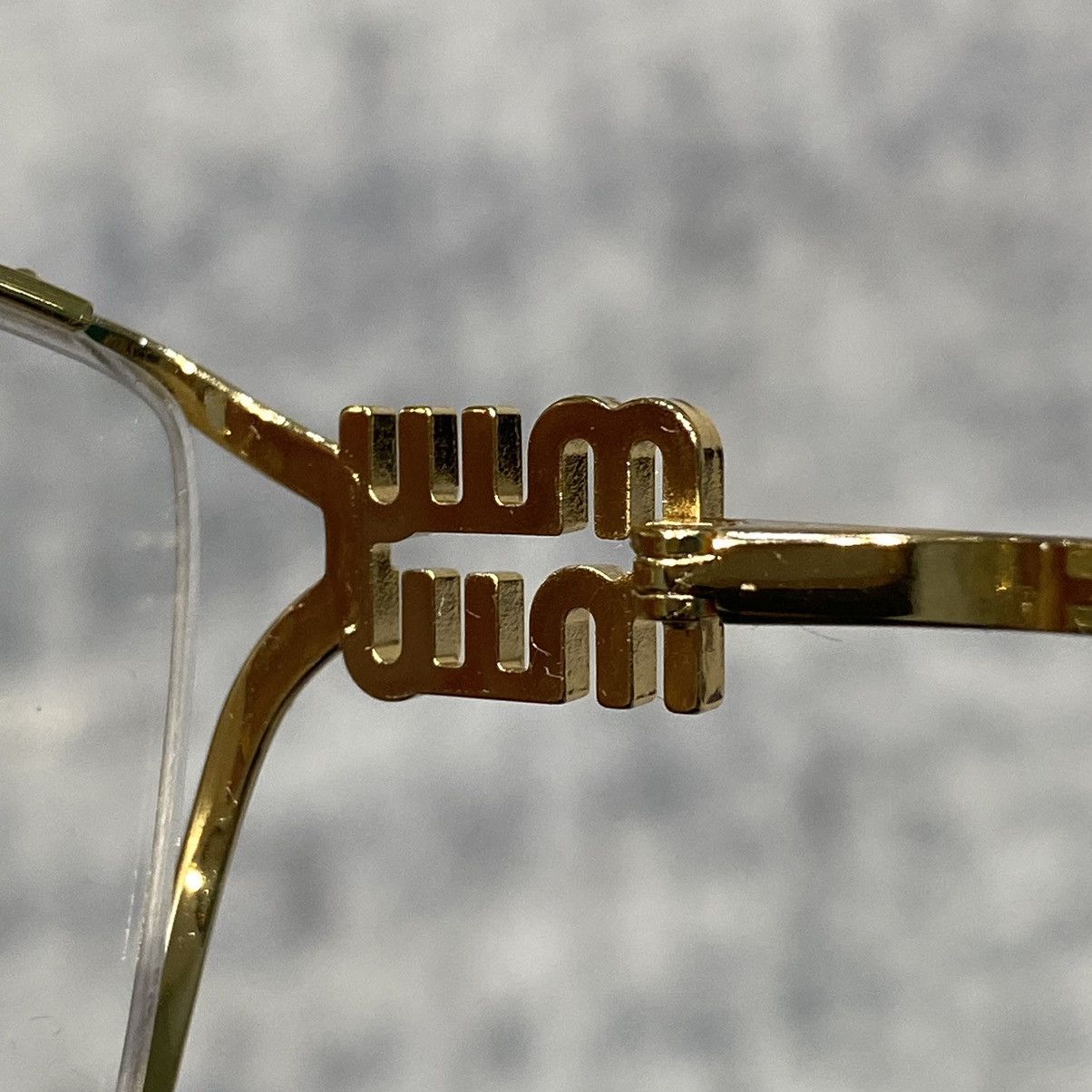 Miu Miu MIU MIU 0MU 53UV 5AK1O1 GOLD Size ONE SIZE - 5 Thumbnail