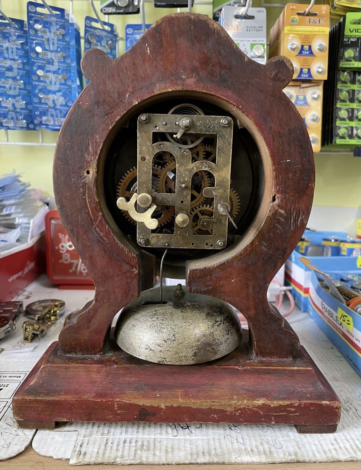 Vintage Antique English Alarm Clock From 1900 Size ONE SIZE - 4 Thumbnail