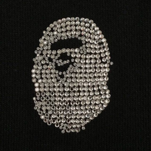 Bape × Swarovski 🔥Aoyama Exclusive🔥 BAPE Swarovski Logo Full Zip Hoodie NIGO Size US S / EU 44-46 / 1 - 3 Thumbnail