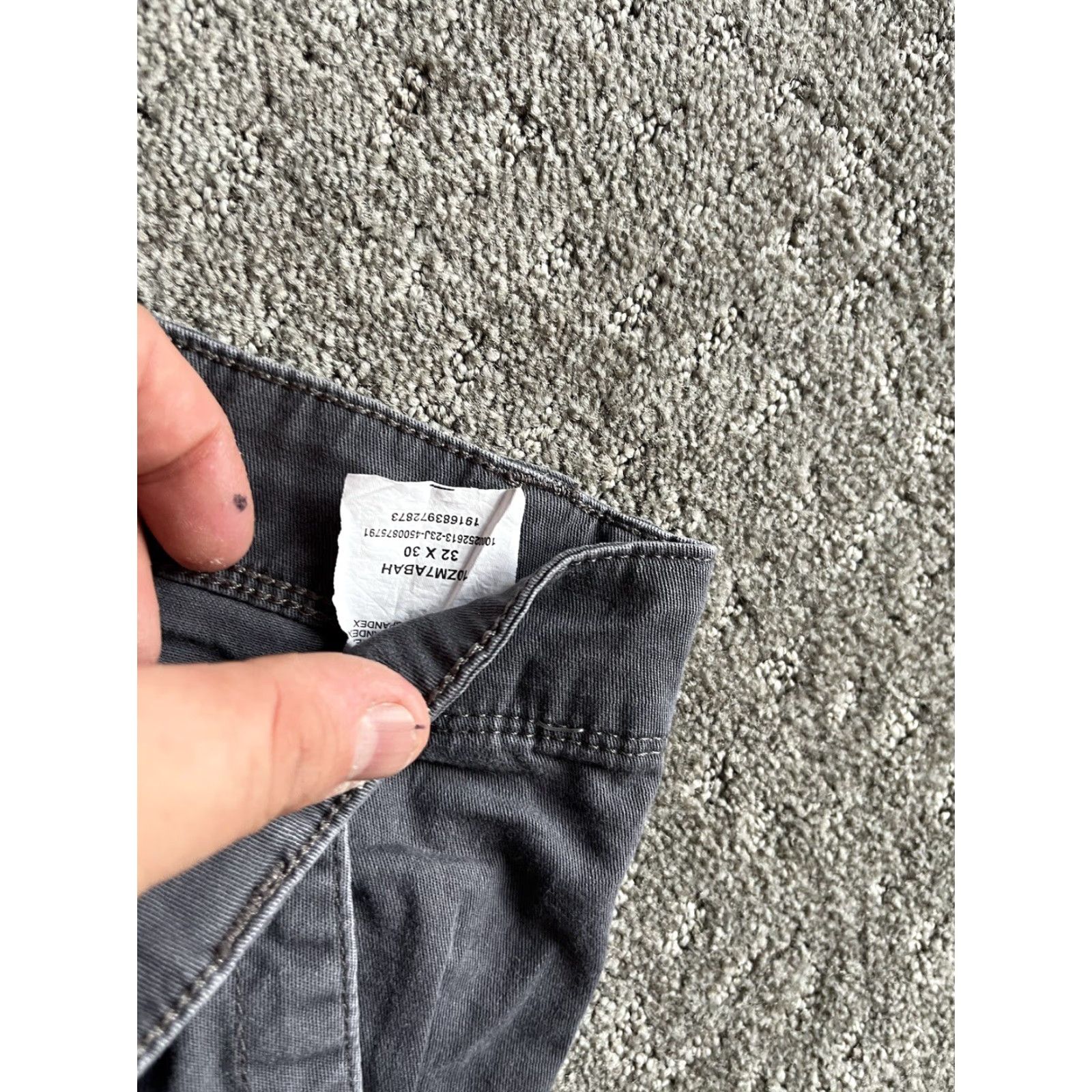 Wrangler Wrangler Pants Men 32x30 Gray Reg Fit Straight Leg Cargo Outdoor Canvas Cotton Blend Relaxed Modern Trousers Size US 32 / EU 48 - 5 Thumbnail