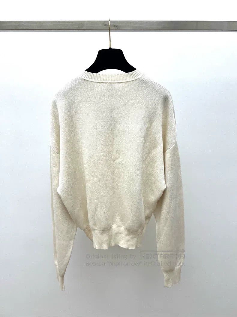Hermes Hermes Milk White Oversized Carriage Print Cashmere Sweate Size XS / US 0-2 / IT 36-38 - 3 Thumbnail
