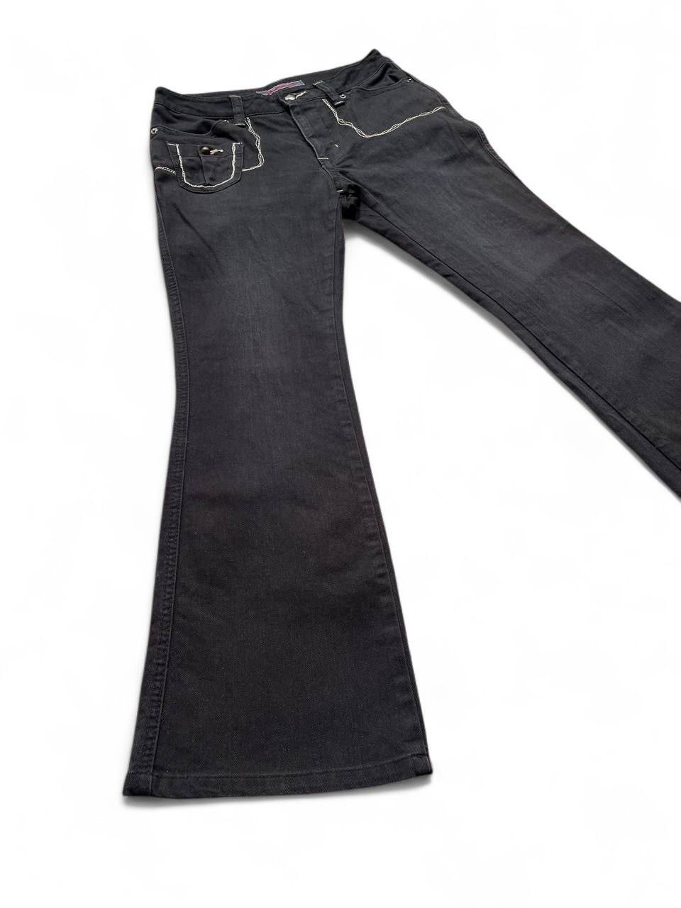 Tornado Mart Flare Jeans LaLa Sasson Embroided black slack jeans bootcut Size US 28 / EU 44 - 1 Thumbnail