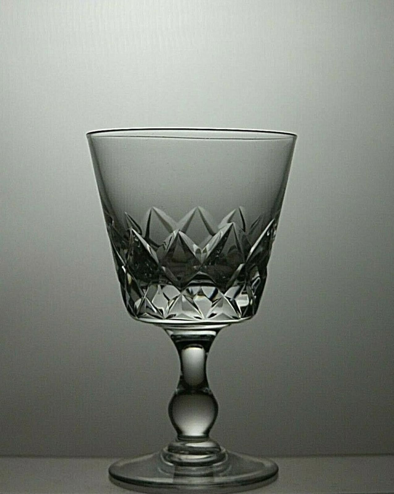 Tudor Tudor Crystal Set Of 4 Cut Glass Sherry Glasses 4 1/8" Size ONE SIZE - 5 Thumbnail