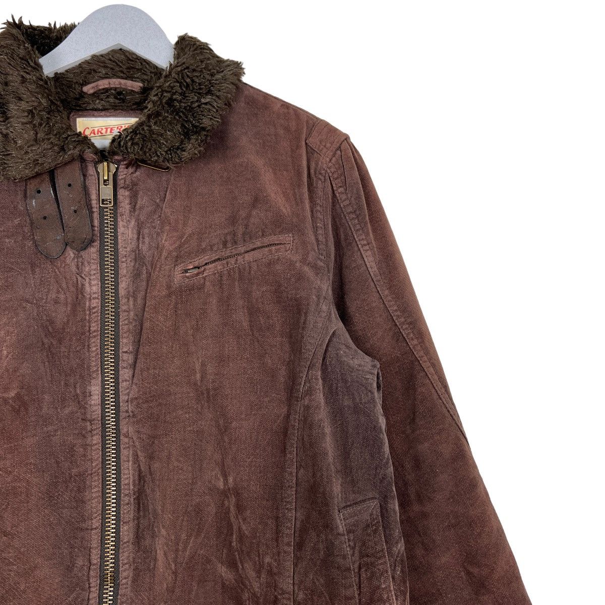 Japanese Brand 🔥 CARTERS FUR LINING DUCK JACKET Size US L / EU 52-54 / 3 - 6 Thumbnail