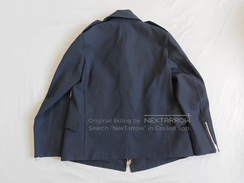 Hermes Hermes Navy wool coat jacket, dark blue, 76% wool + 24% co Size US M / EU 48-50 / 2 - 7 Thumbnail