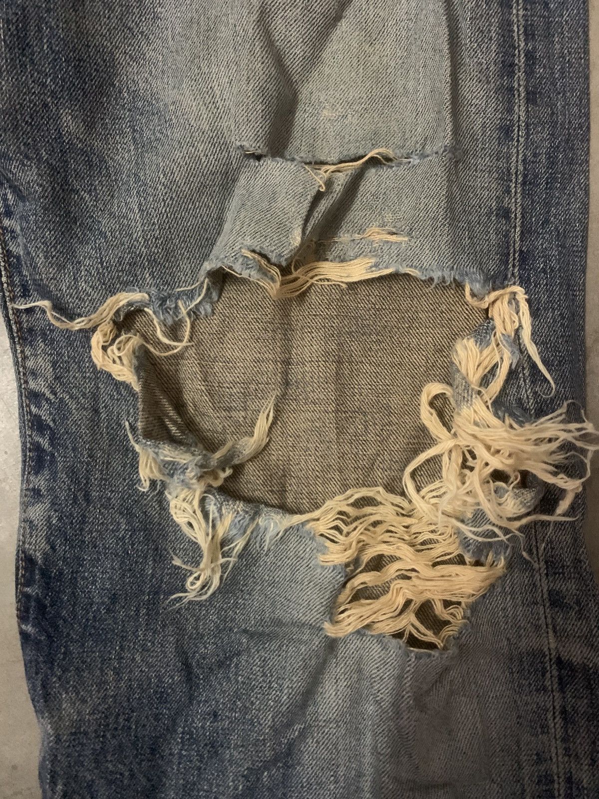 Edwin Edwin 505 Flare Distressed Selvedge Denim Jeans Size US 31 - 4 Thumbnail