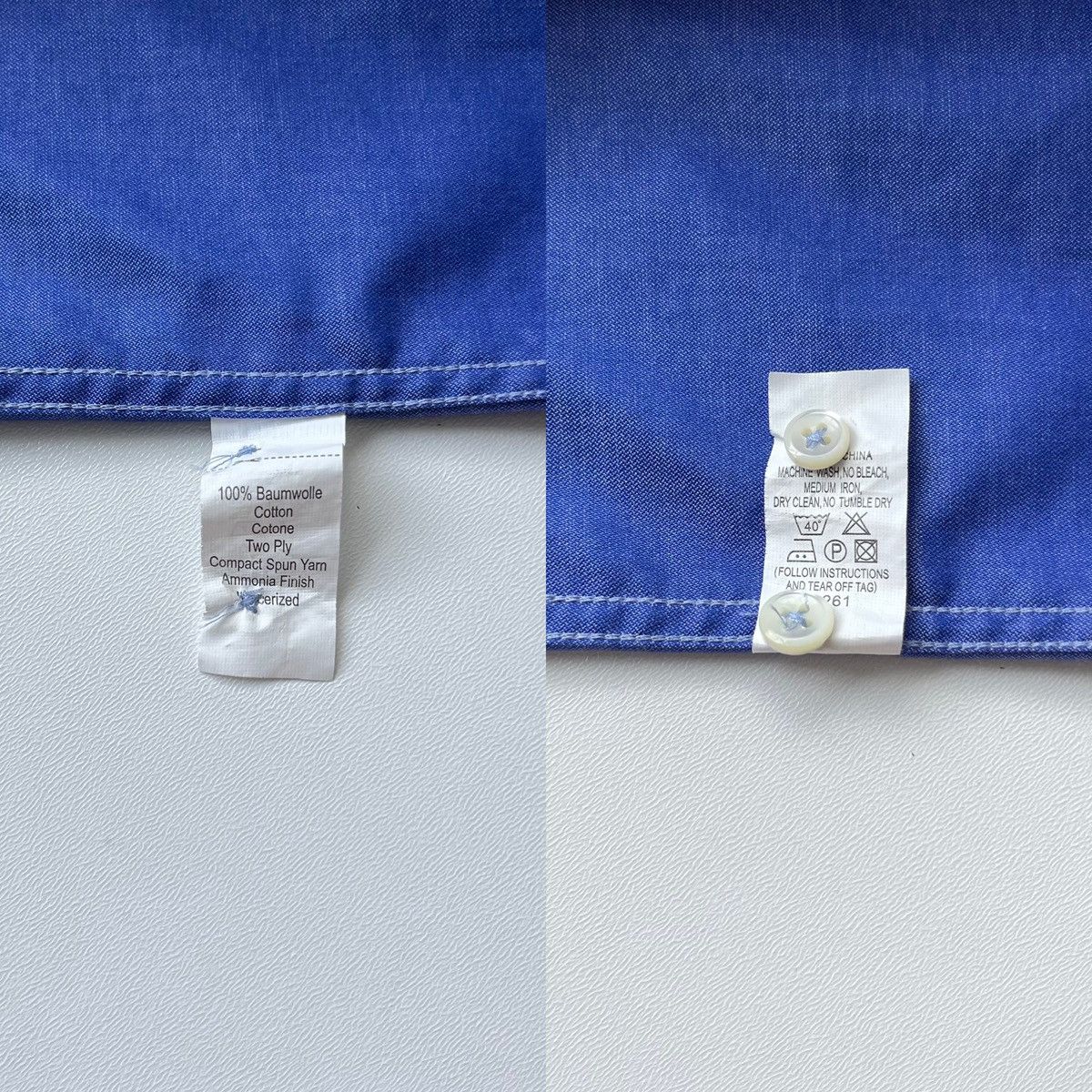 Balmain Balmain Paris Pocket Cotton Button Ups Classic Shirt Blue Size US M / EU 48-50 / 2 - 8 Thumbnail