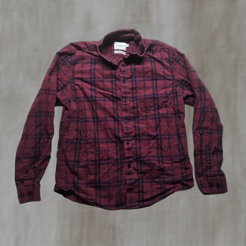 Vintage Goodfellow & Co Red Plaid Flannel Long Sleeve Button Up Shirt Adult Men's Large Size US L / EU 52-54 / 3 - 1 Thumbnail