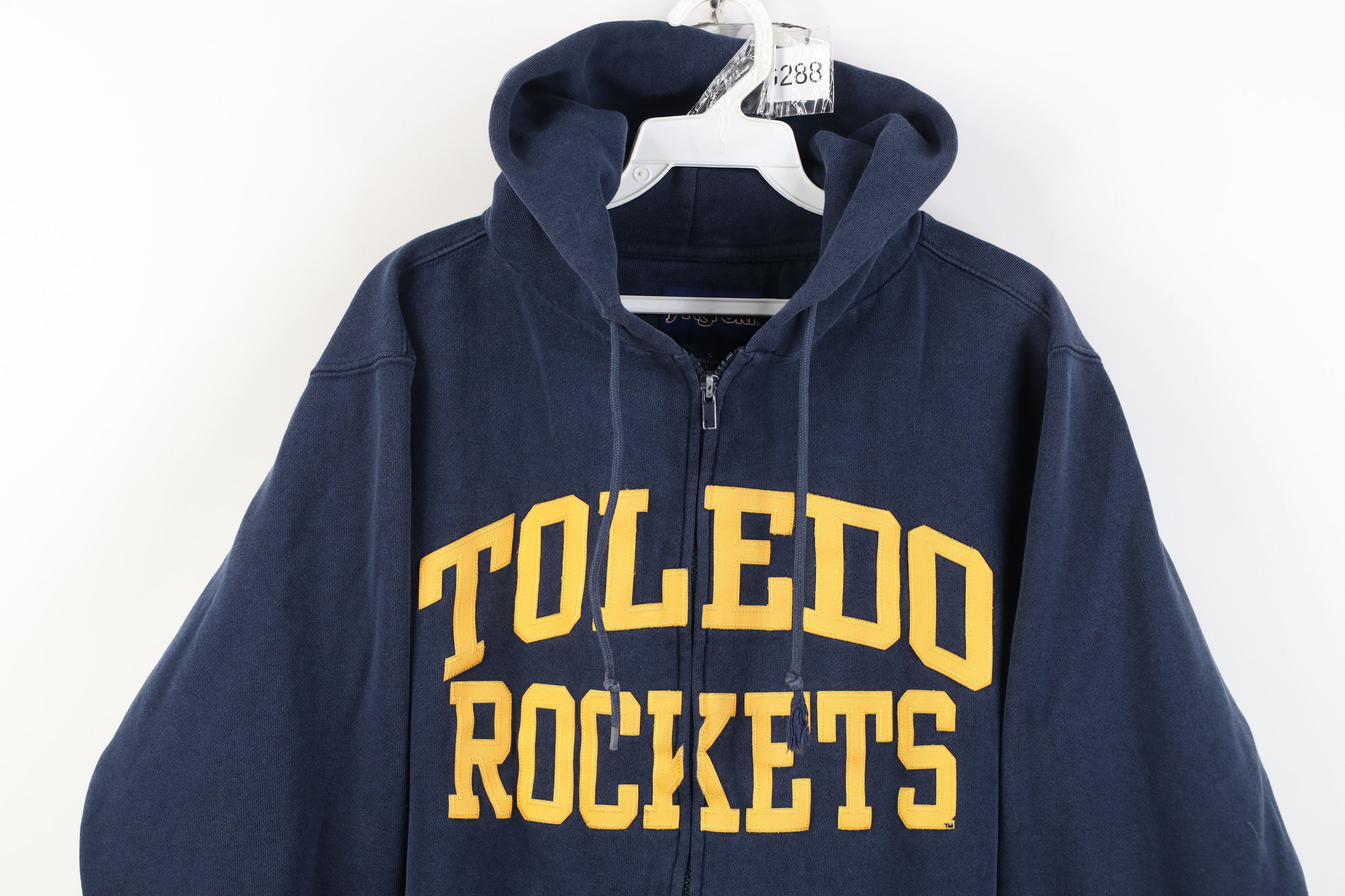 Vintage Vintage 90s Spell University of Toledo Full Zip Hoodie Blue Size S / US 4 / IT 40 - 2 Thumbnail