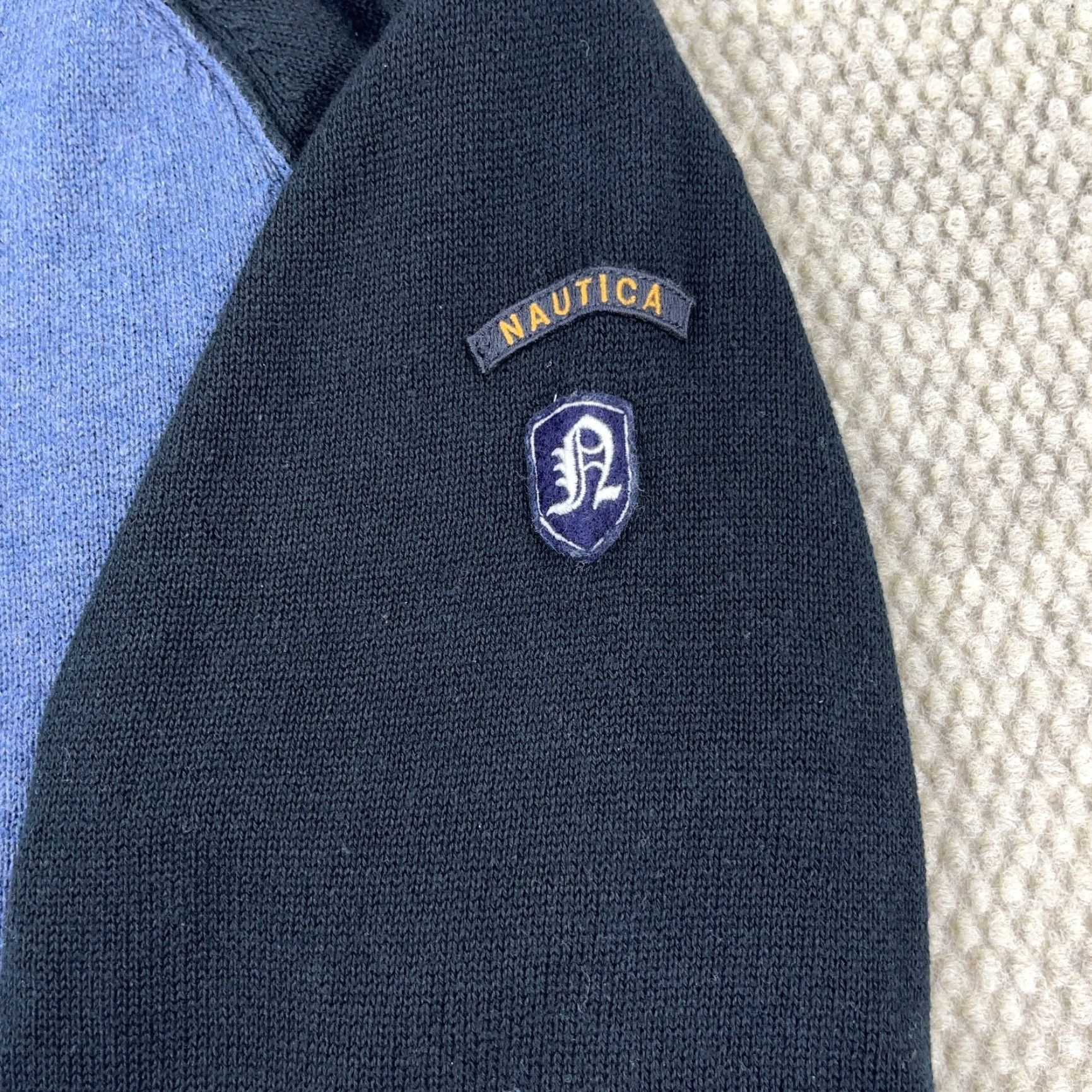 Nautica VINTAGE Nautica Men's Sweater XL Blue Crew Neck Pullover All Seasons Knit Logo Casual Size US XXL / EU 58 / 5 - 4 Thumbnail