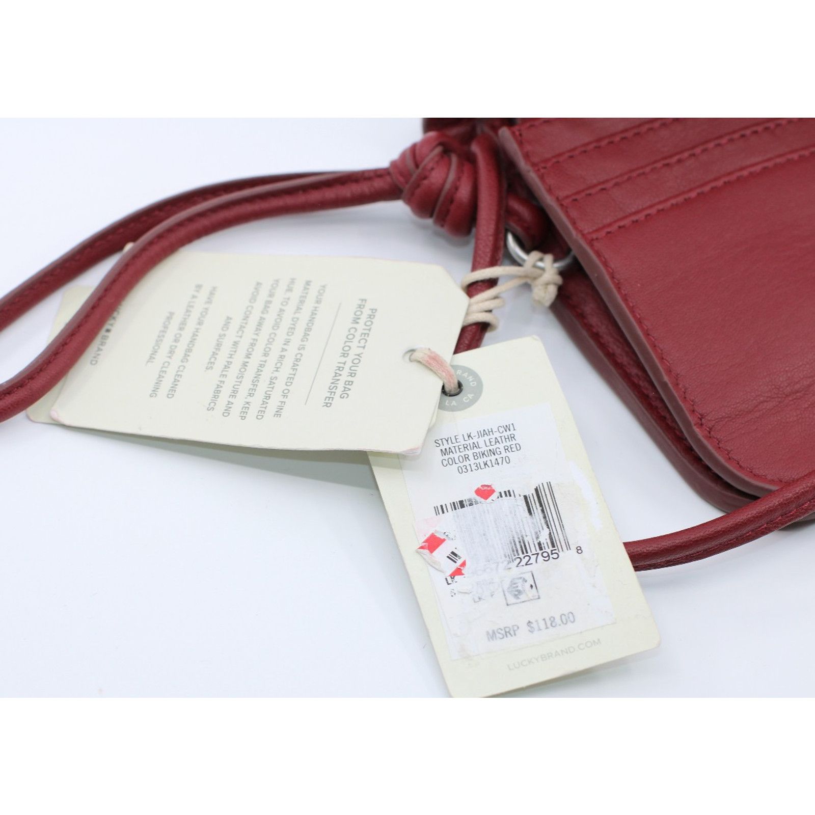 Lucky Brand New LUCKY BRAND Jiah Leather Wristlet Crossbody Bag $118 Size ONE SIZE - 5 Thumbnail