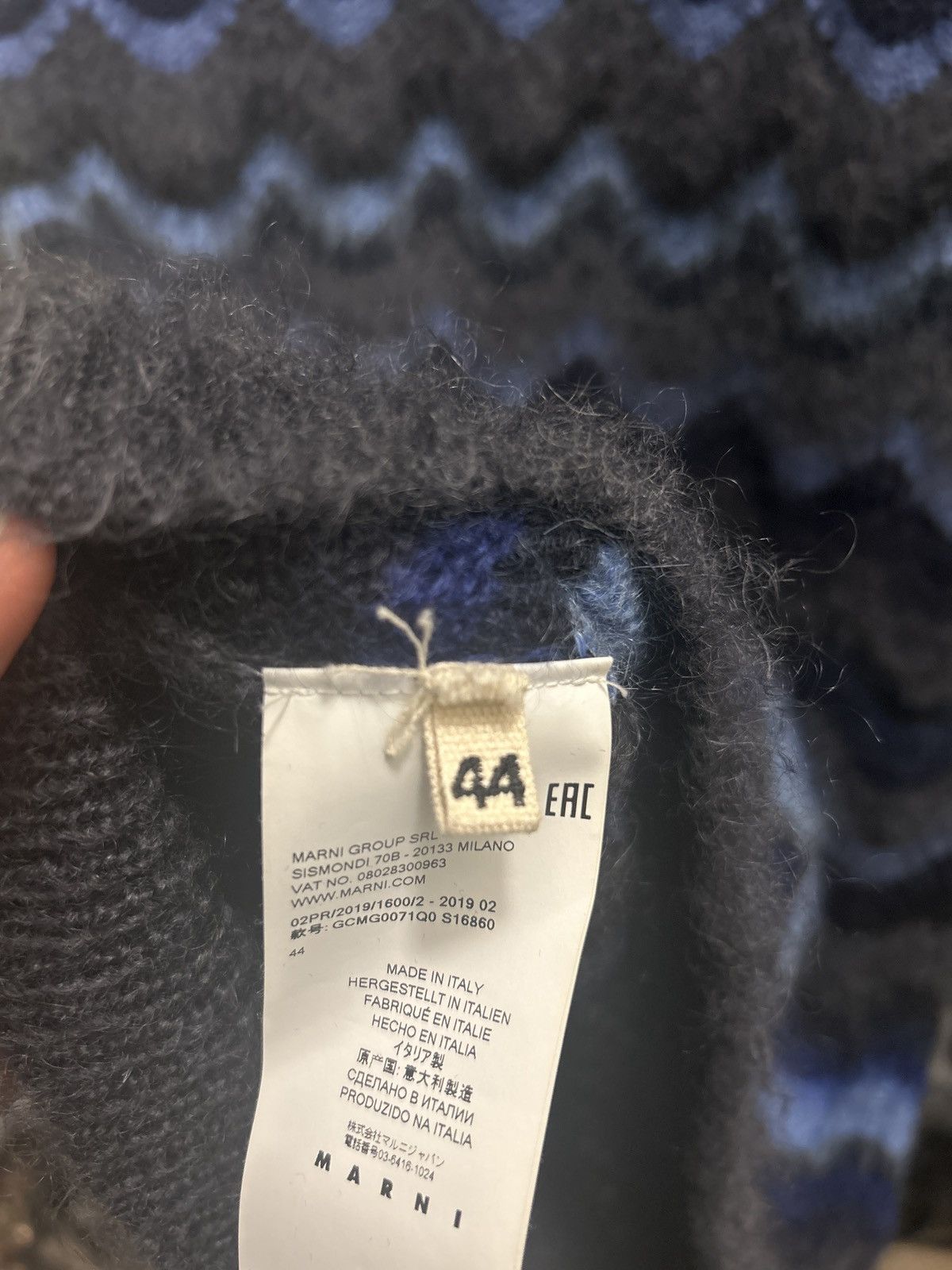 Marni Marni Mohair Ocean Zig Zag Size US M / EU 48-50 / 2 - 3 Thumbnail