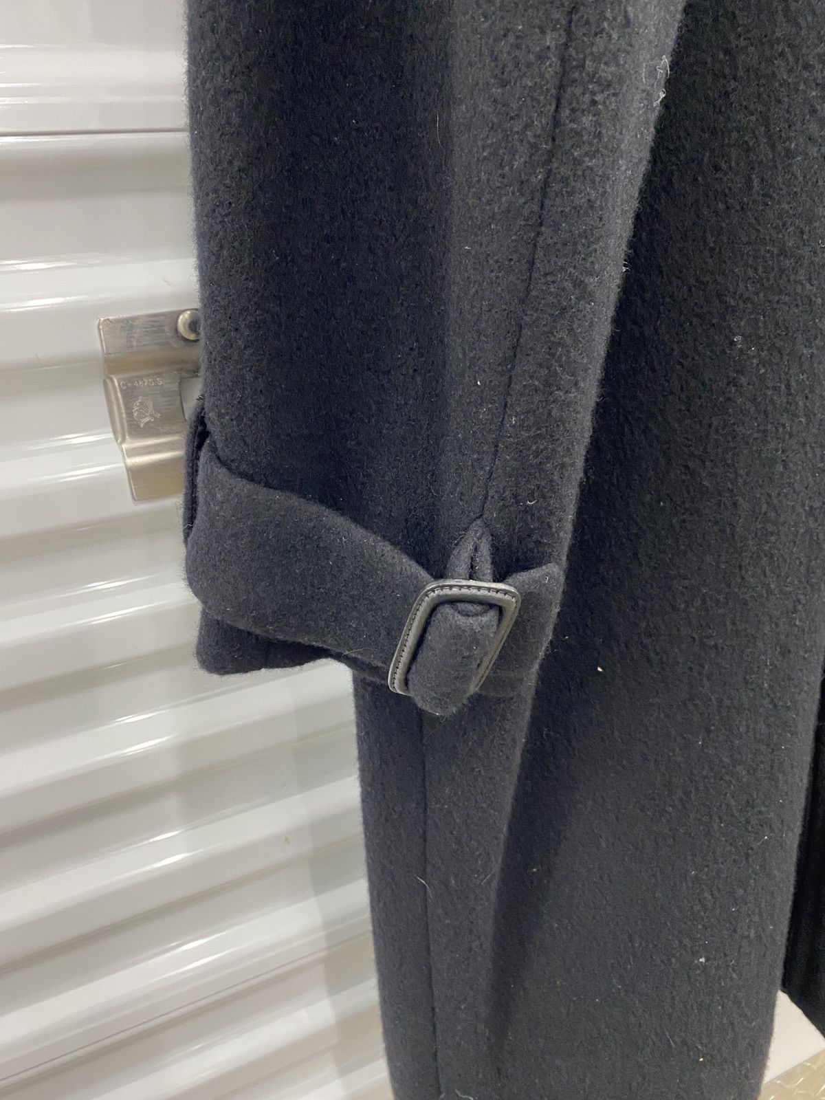 Kazuyuki Kumagai Attachment Kazuyuki Kumagai Milled Wool Belted Coat Size US L / EU 52-54 / 3 - 6 Thumbnail