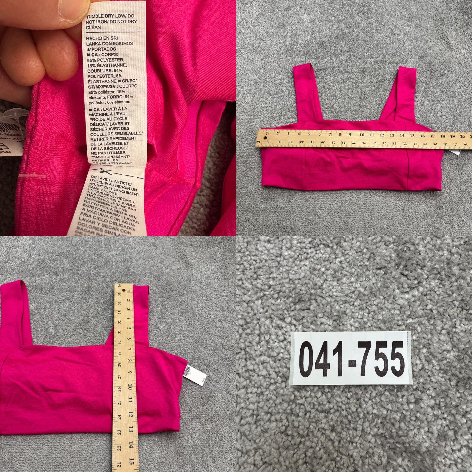 Old Navy Old Navy Sports Bra Shirt Womens XL Pink NWT Cloudcomfy Go-Dry Padded Bralette Top Clothing Activewear Size XL / US 12-14 / IT 48-50 - 8 Thumbnail