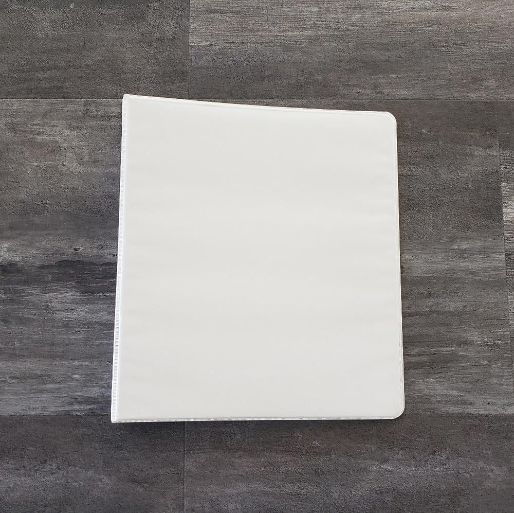 Designer White Just Basics 1 Inch Binder Size ONE SIZE - 2 Thumbnail