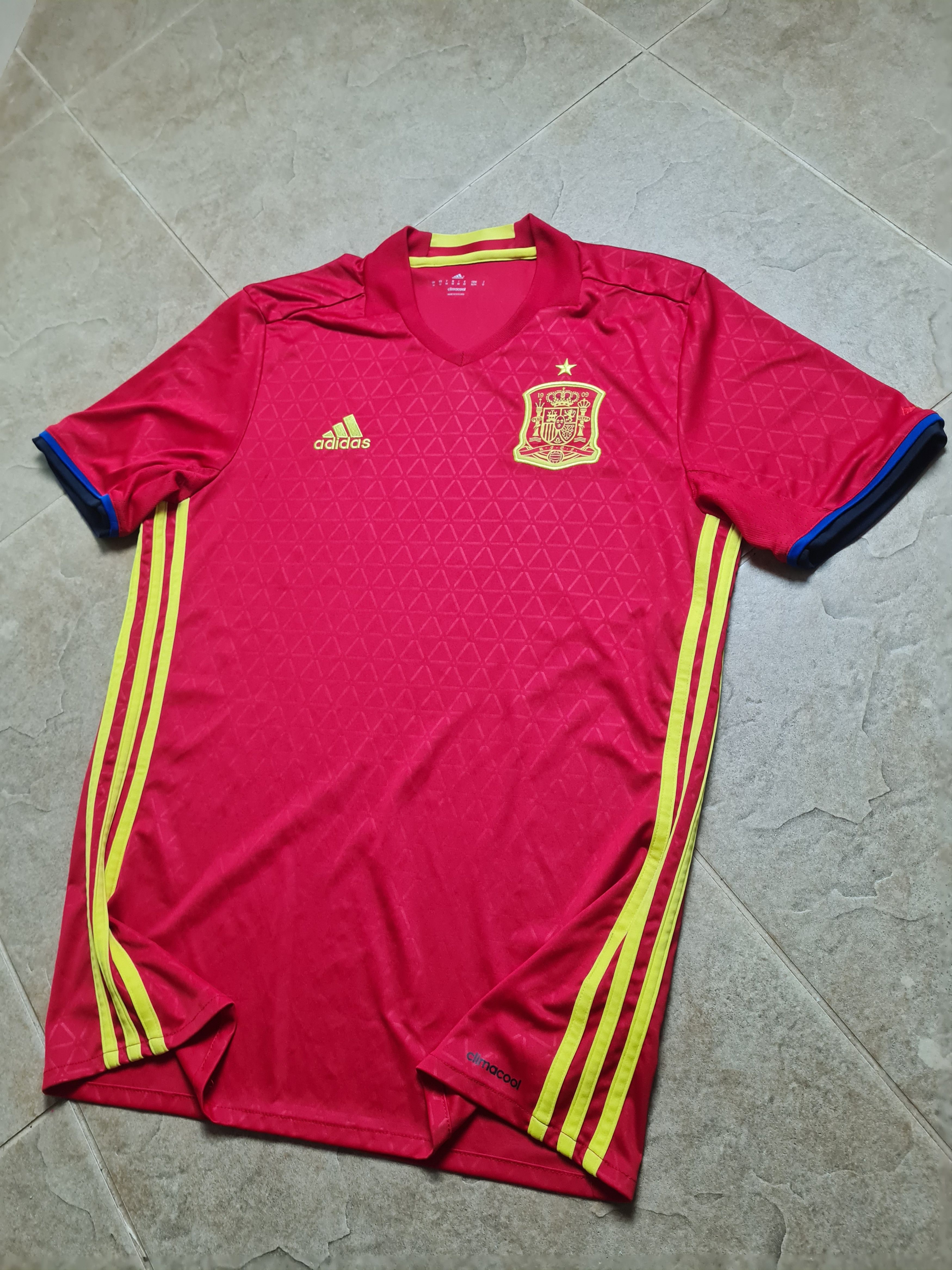 Adidas JERSEY SPAIN 2016-17 HOME SHIRT ADIDAS AI4411 SHIRT SOCCER Size US M / EU 48-50 / 2 - 4 Thumbnail