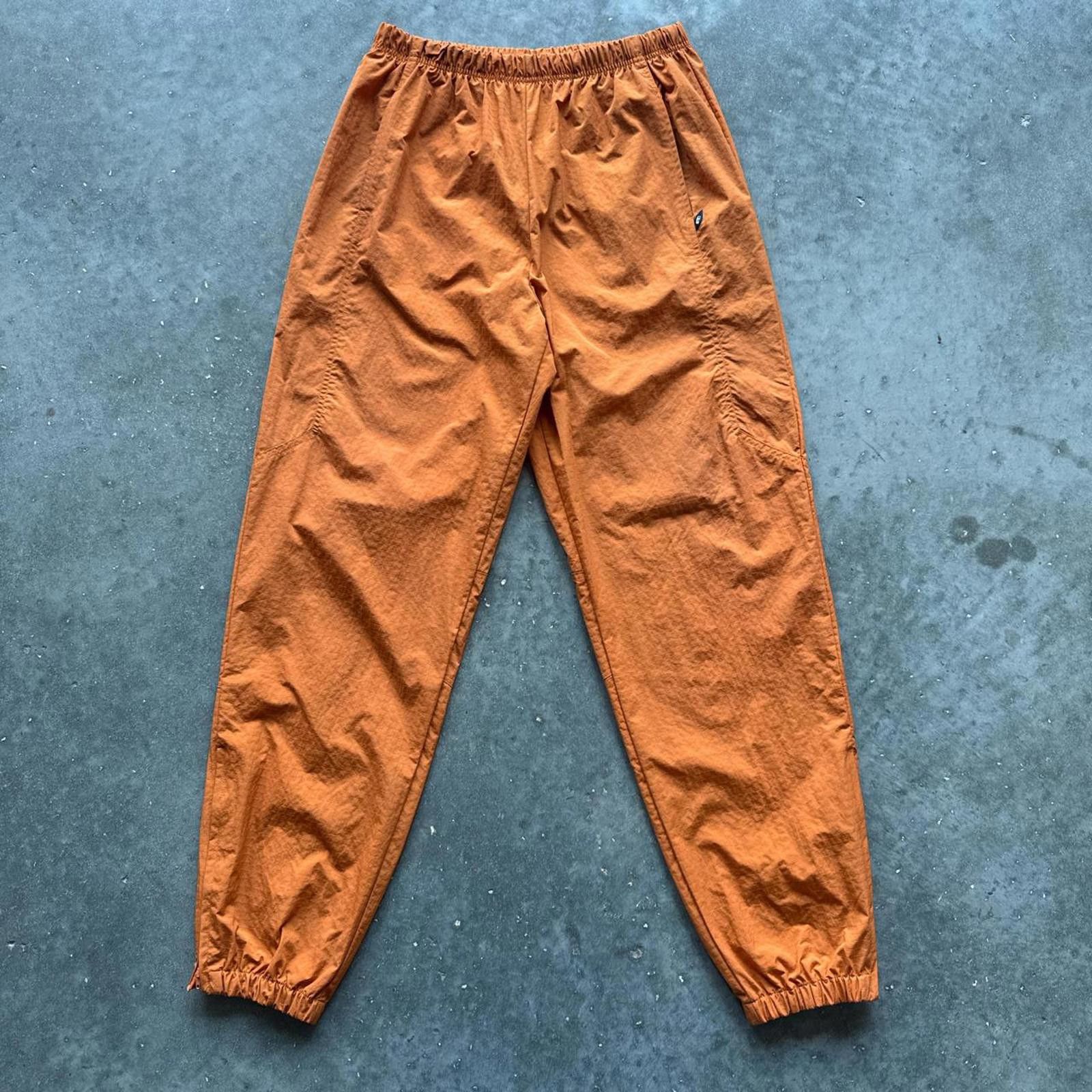 Other Actra Orange Nylon Track Pants Zippers On Leg Openings Size US 36 / EU 52 - 1 Thumbnail