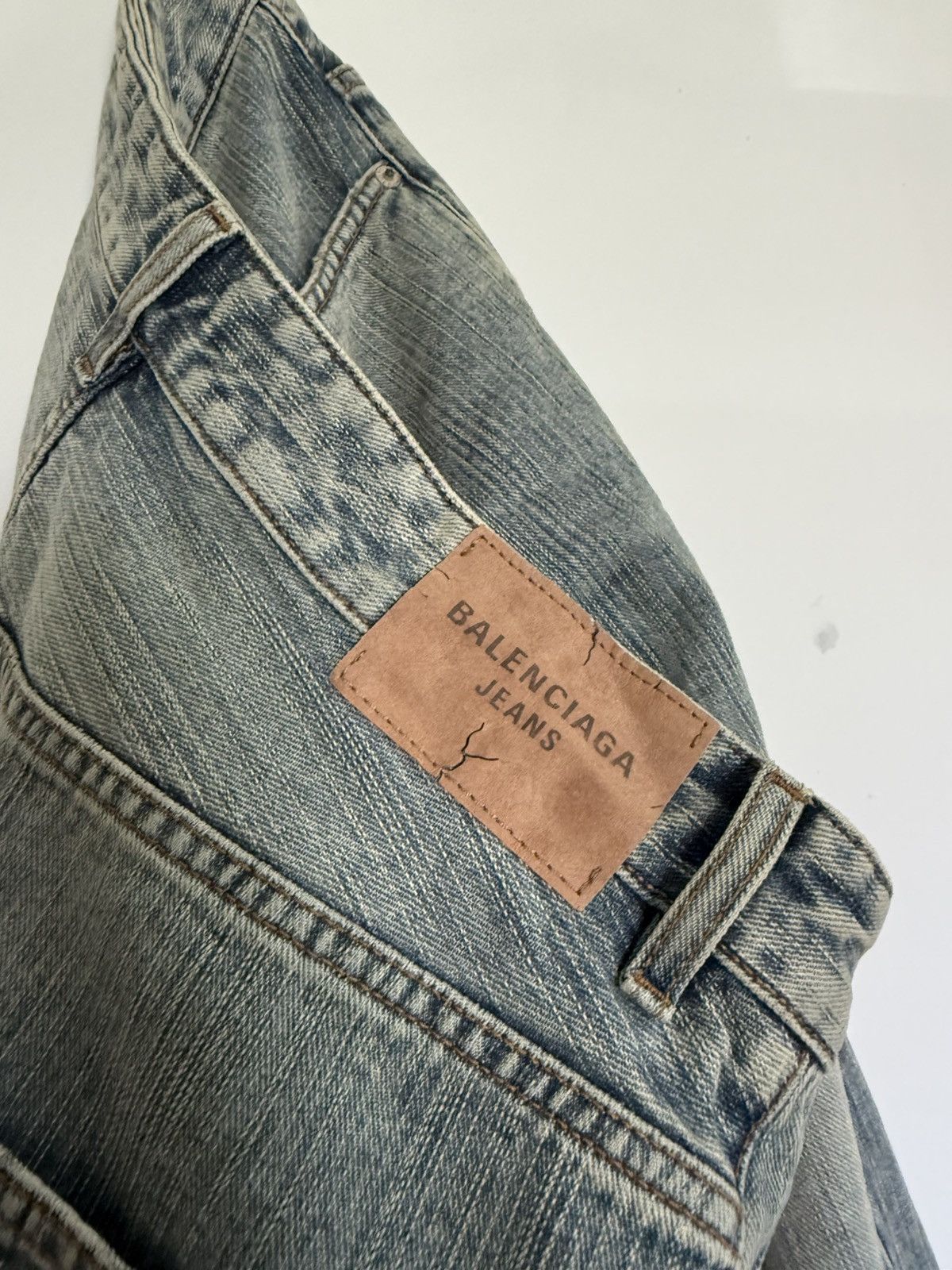 Balenciaga Baggy Mudshow Shoelace Jeans Size US 34 / EU 50 - 6 Thumbnail