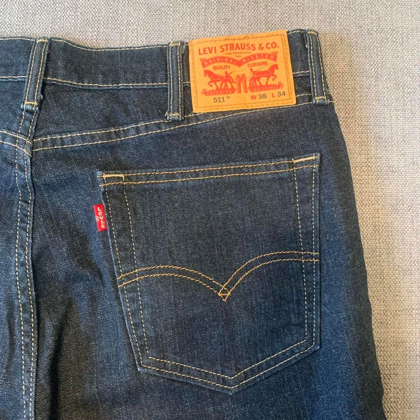 Levi's Levis 511 Dark Denim Jeans Size US 36 / EU 52 - 1 Thumbnail