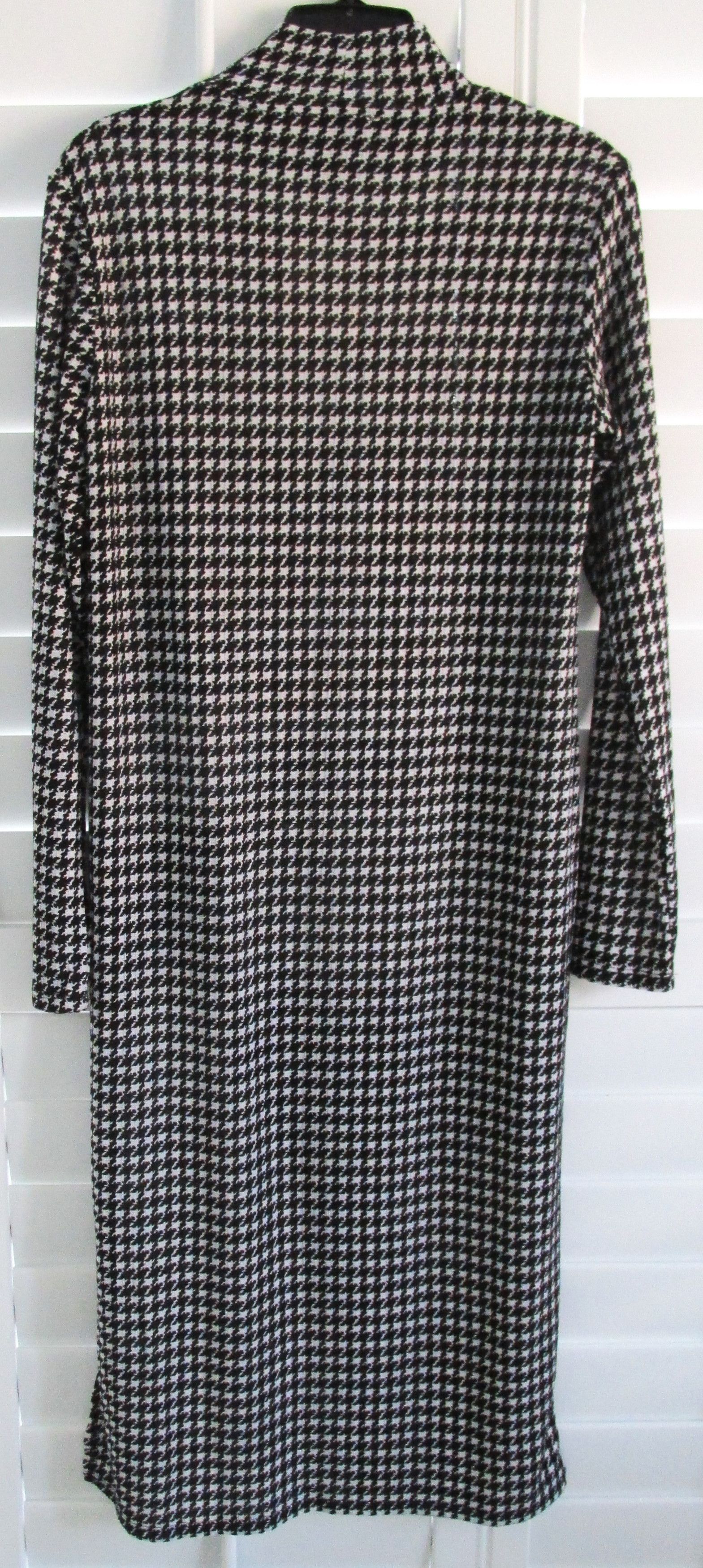 Other Emilia (NWT) Women's Hi-Slit Houndstooth Knit Dress Medium Size M / US 6-8 / IT 42-44 - 5 Thumbnail