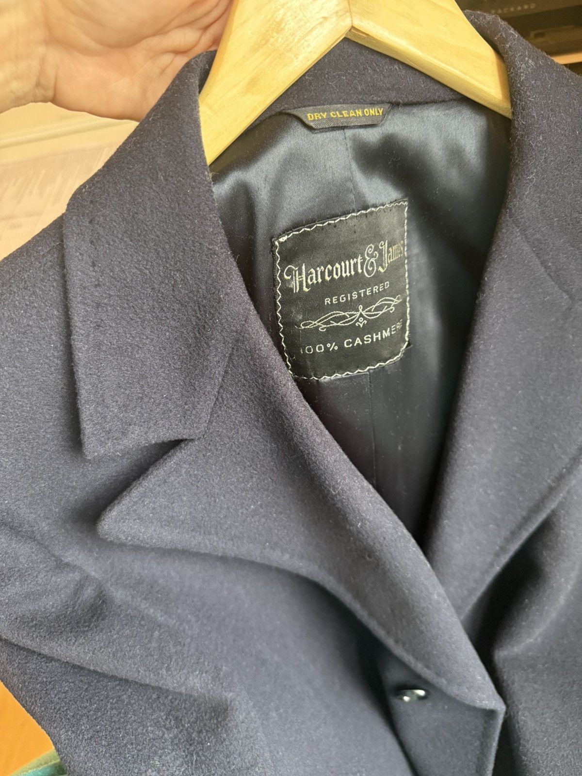 Vintage VTG 60's 40 R Harcourt & James 100 % Cashmere Navy Coat M Size US M / EU 48-50 / 2 - 10 Thumbnail