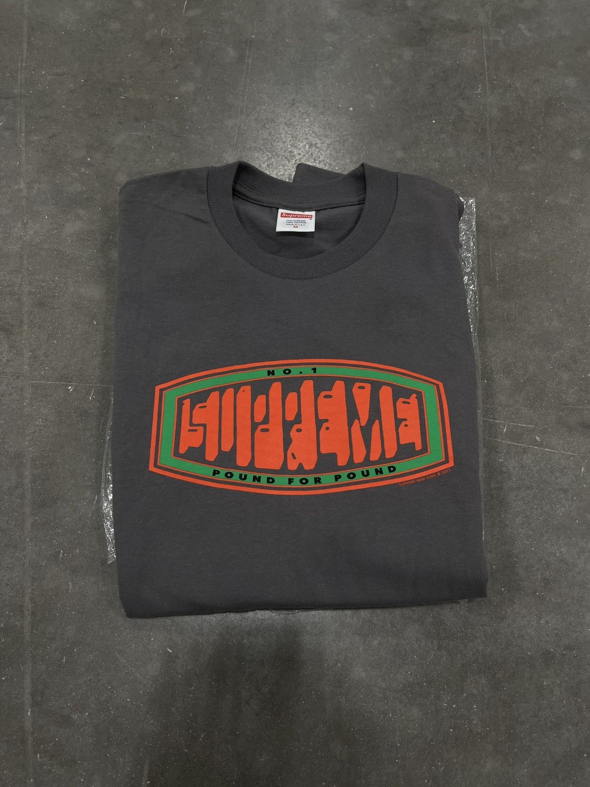 Supreme Supreme Pound Tee Charcoal M Size US M / EU 48-50 / 2 - 3 Thumbnail