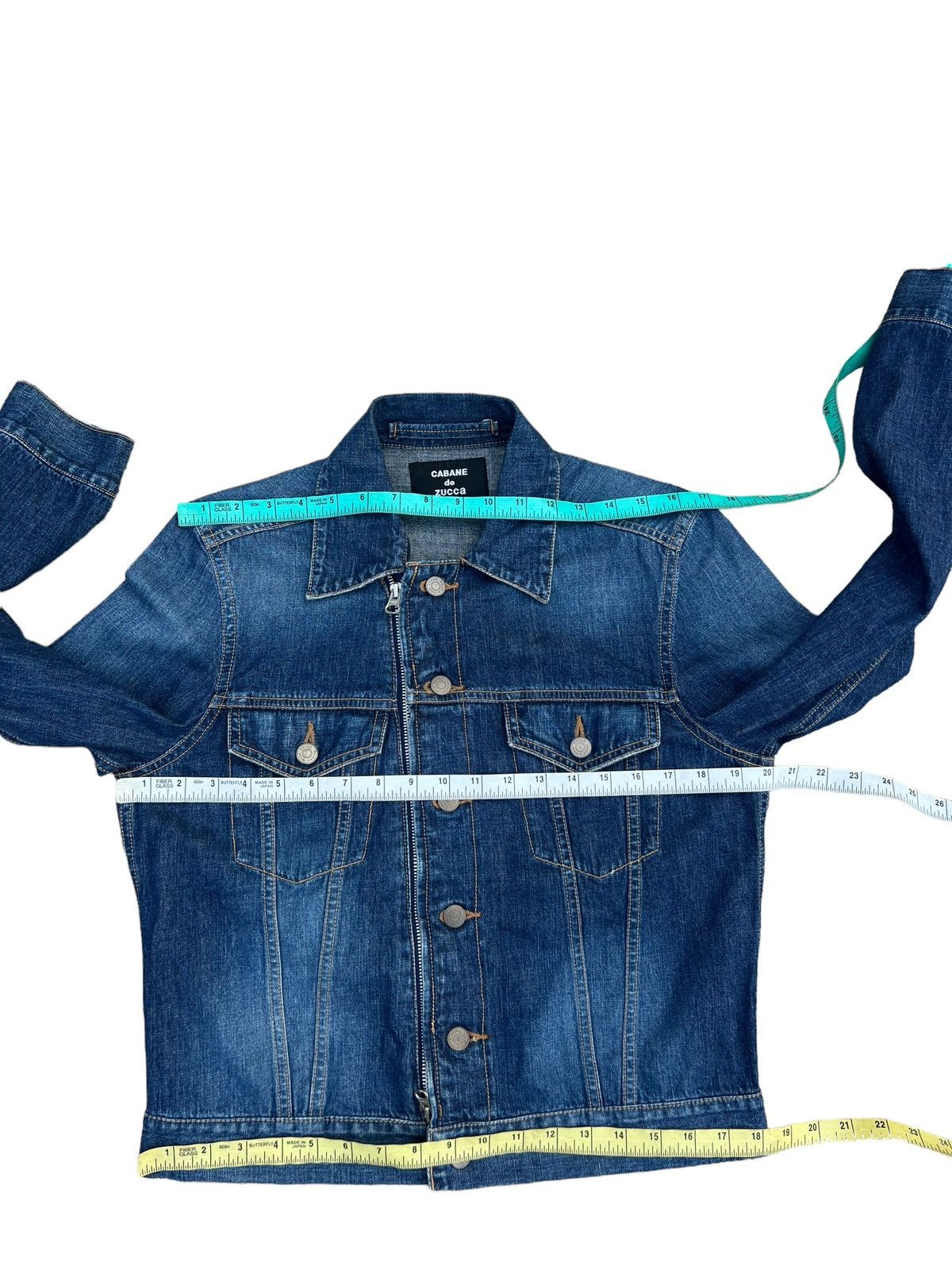 CABANE de ZUCCa Cabane de Zucca Japan Button Zip Denim Trucker Jacket Size US S / EU 44-46 / 1 - 2 Thumbnail