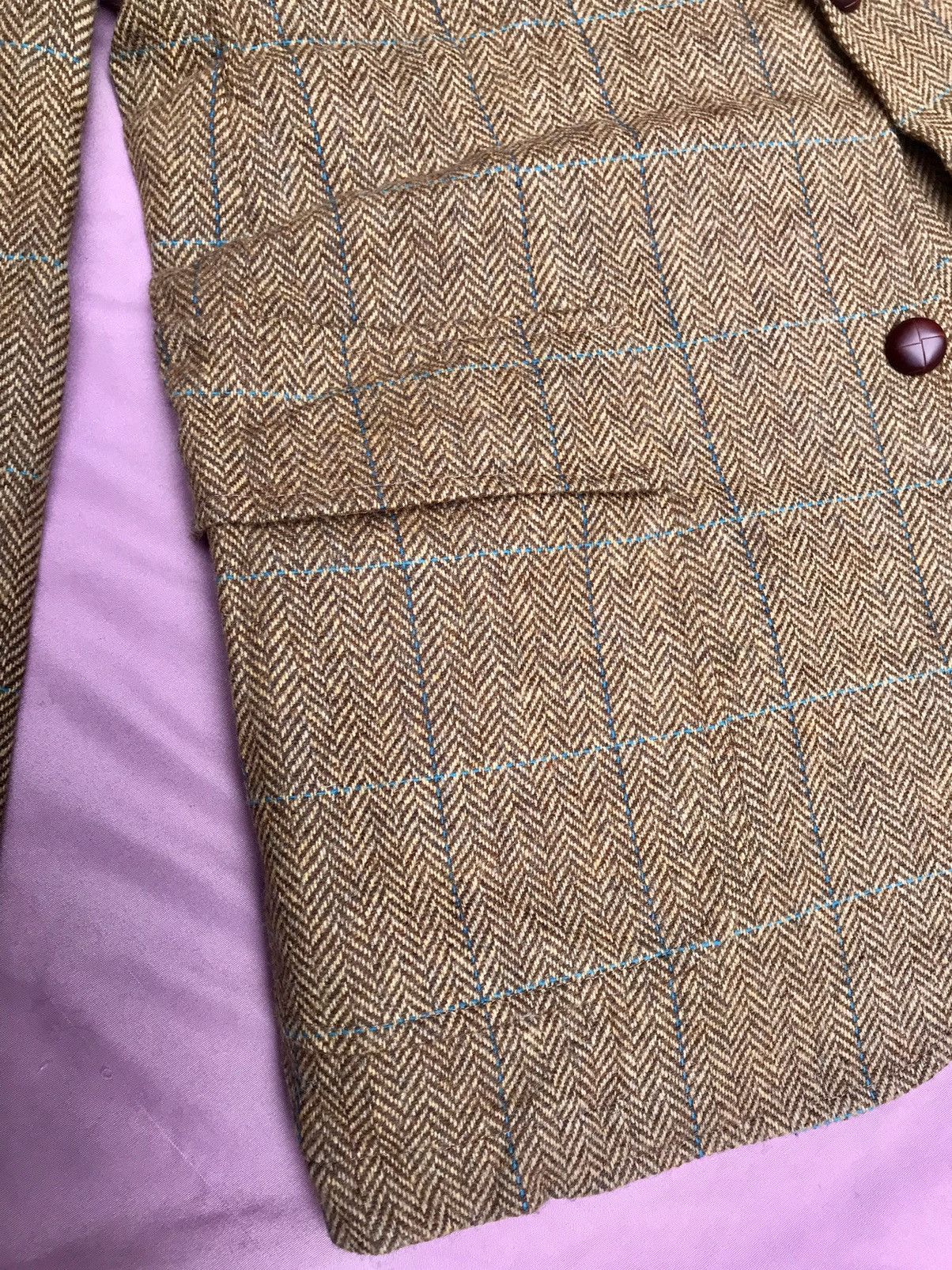 PURE WOOL TWEED UNLINED UNCANVASSED UNPADDED SHOULDER BLAZER