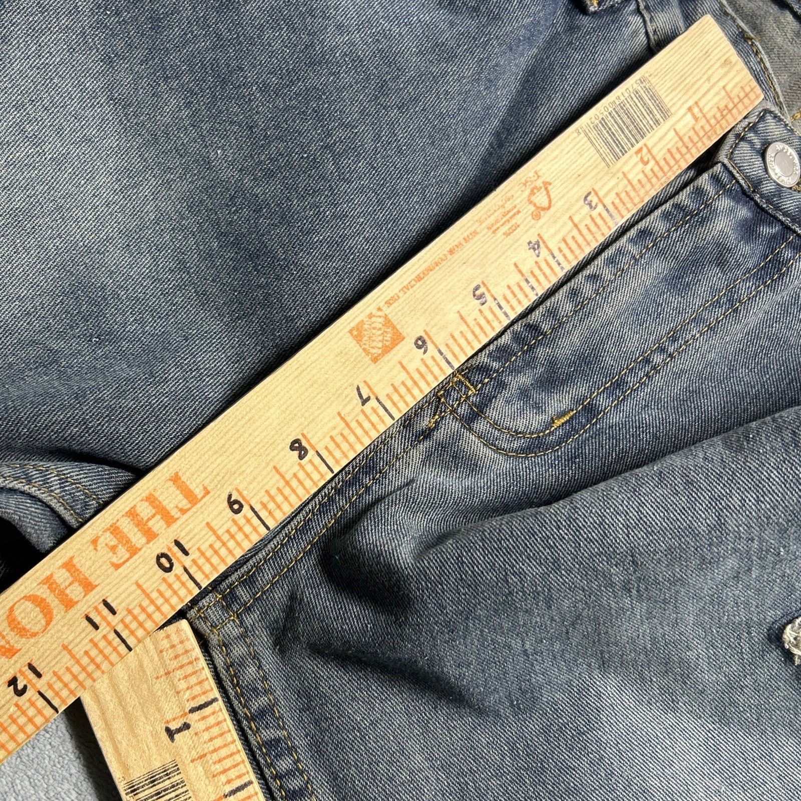 JNCO Patchwork Beyond Baggy Jeans sz 7 32x31 Wide Loose Hamilton Size 32" / US 10 / IT 46 - 10 Thumbnail