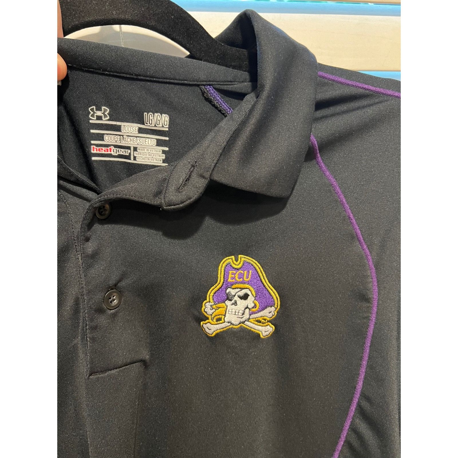 Under Armour Under Armour ECU Pirates Polo Shirt Men's Loose HeatGear Bla Size US L / EU 52-54 / 3 - 2 Thumbnail