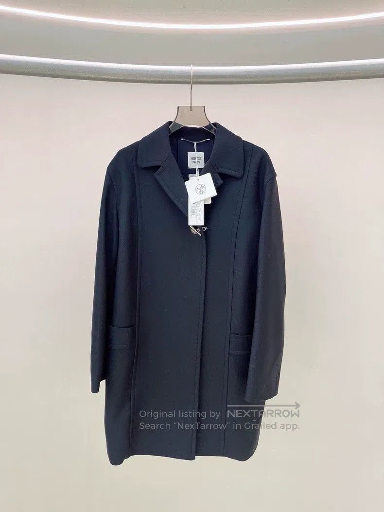 Hermes Hermes Black wool coat Size XS / US 0-2 / IT 36-38 - 1 Thumbnail