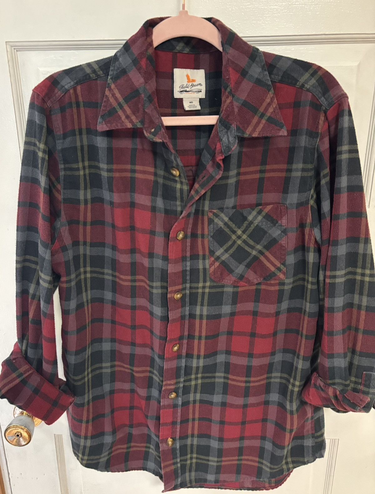 Field & Stream Upcycled Johnny Cash Flannel Long Sleeve Button Mens Medium Size US M / EU 48-50 / 2 - 4 Thumbnail