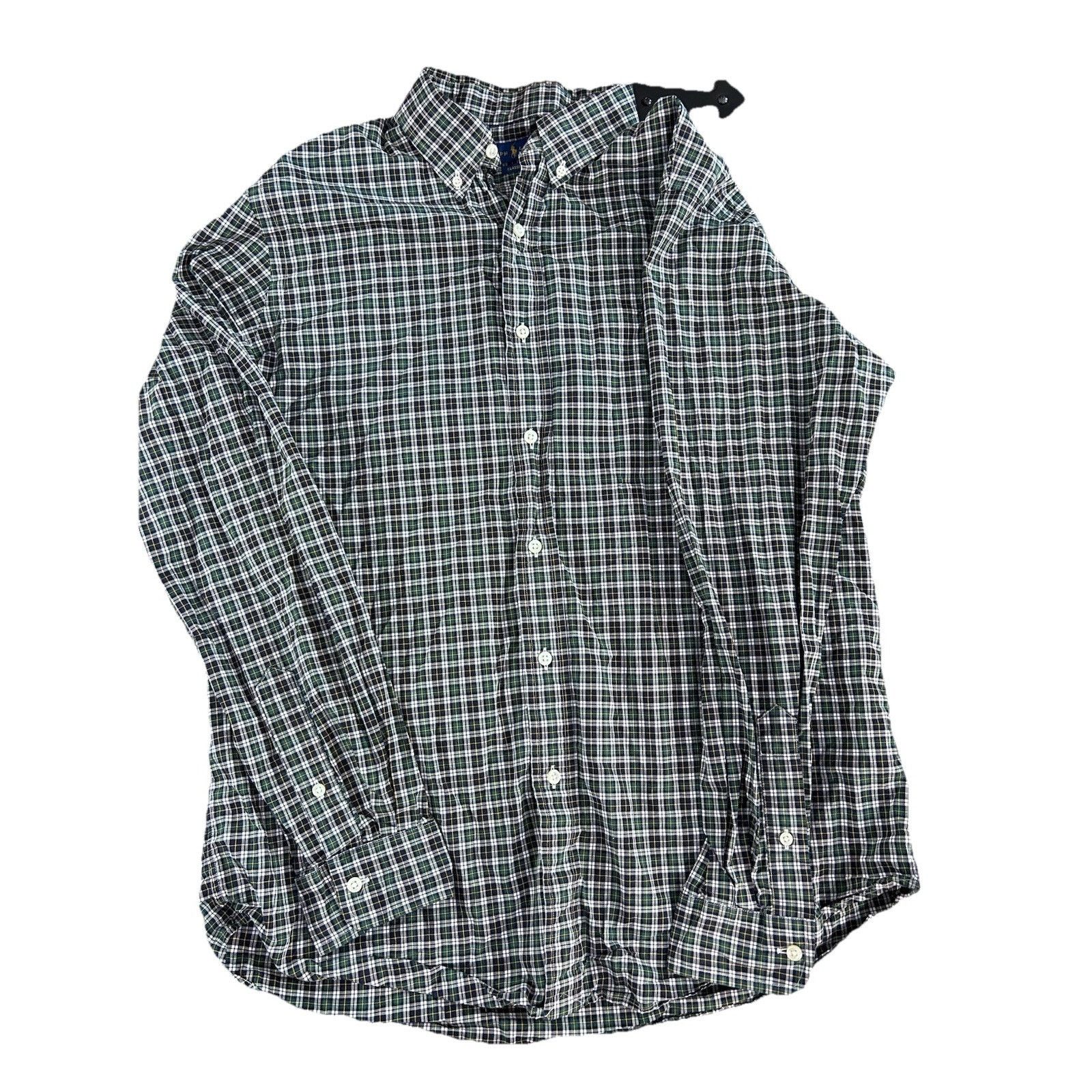 Ralph Lauren ralph lauren classic fit button shirt Lrge Green Black Plaid Size US L / EU 52-54 / 3 - 2 Thumbnail