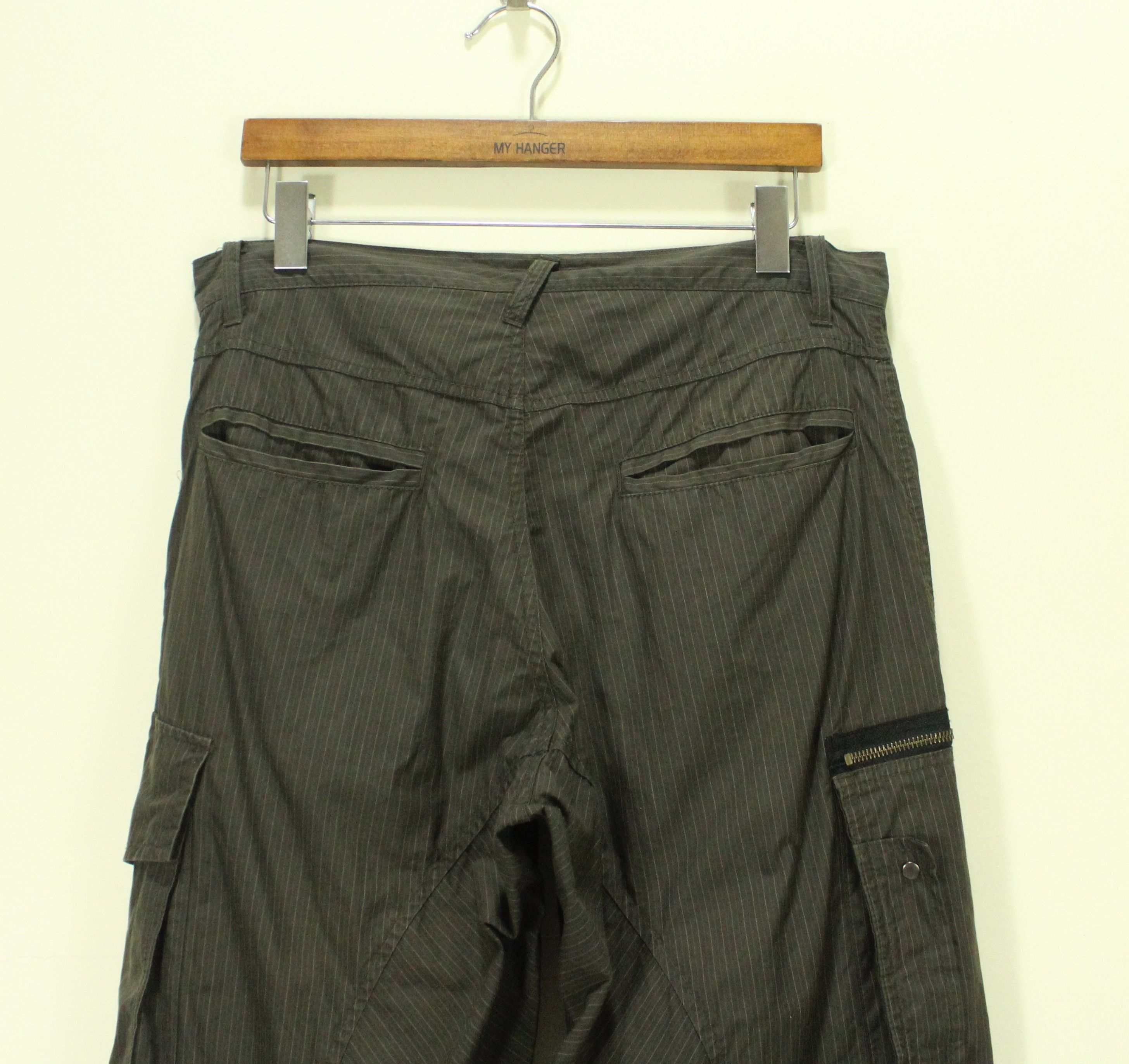 Hysteric Glamour PPFM Pants Stripe Utility Cargos Multipockets Parachute Size US 32 / EU 48 - 10 Thumbnail