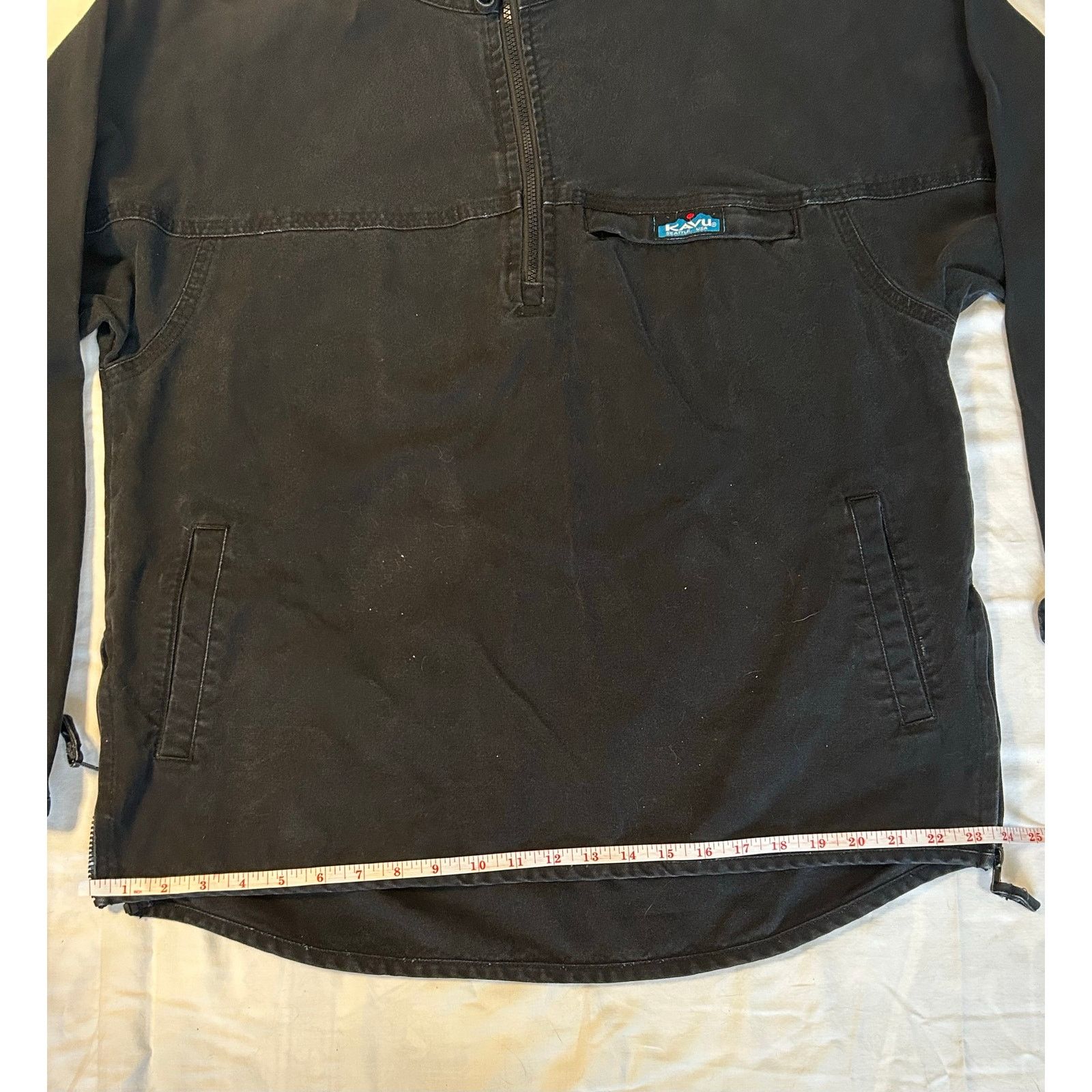 KAVU Vintage KAVU Jacket Black Half-Zip Pullover Size Large Size US L / EU 52-54 / 3 - 8 Thumbnail