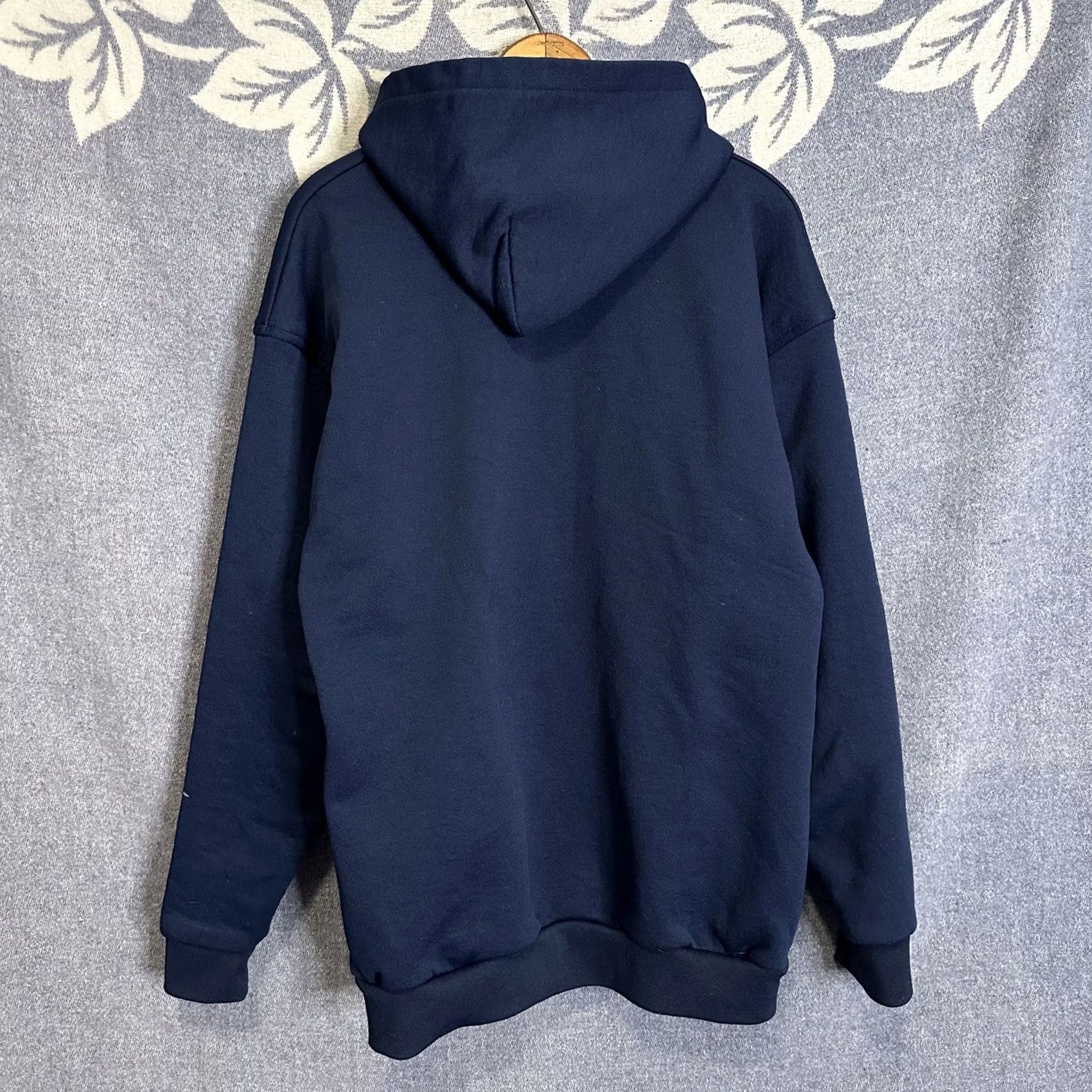 Vintage VINTAGE Pluma Hoodie Knit Zip-Up Navy Blue White XL 90s Thermal Hooded Men’s Jacket Size US XL / EU 56 / 4 - 5 Thumbnail