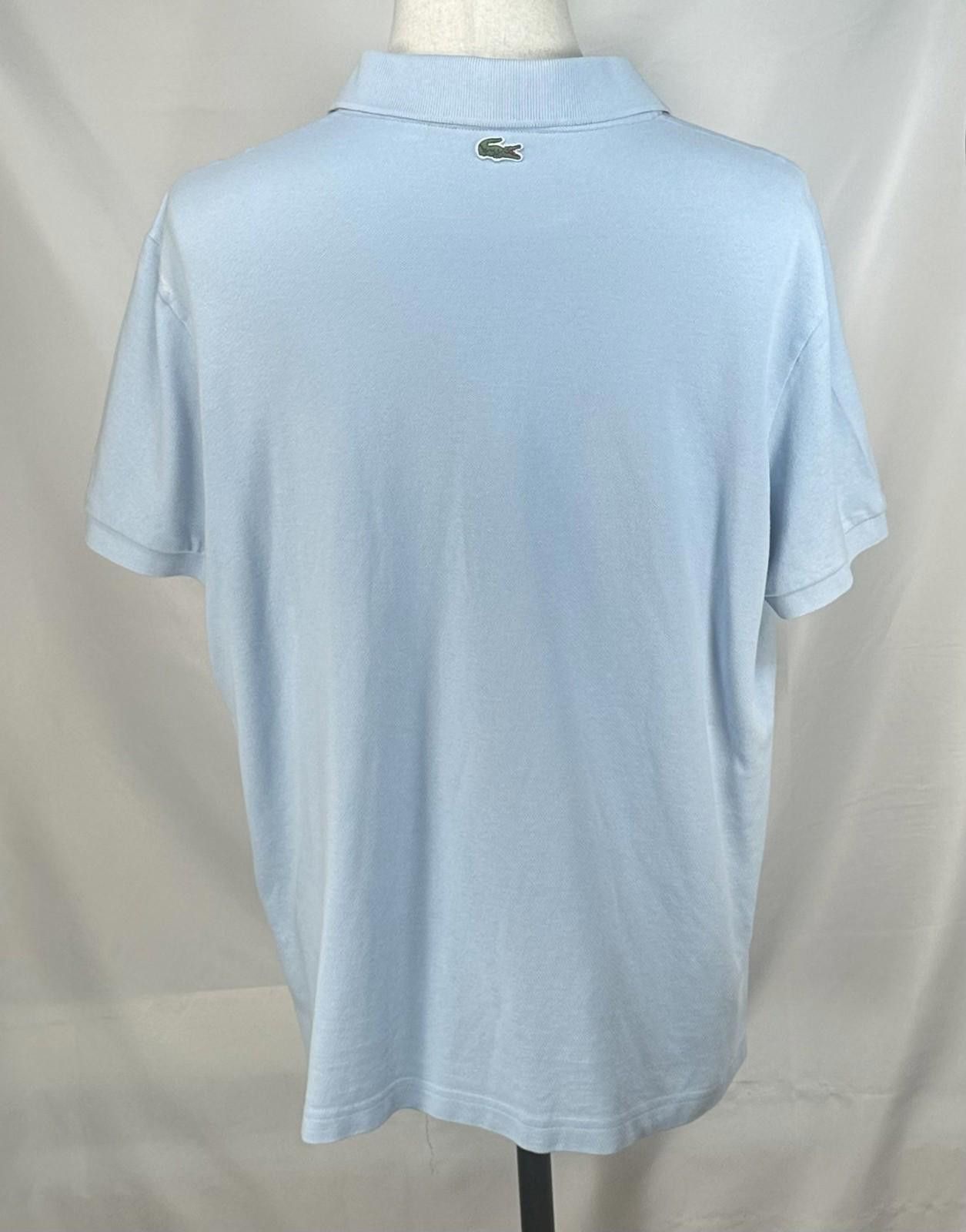 Lacoste Lacoste 1/4 Button Regular Fit Logo Polo Shirt Blue Mens 2XL Size US XXL / EU 58 / 5 - 2 Thumbnail
