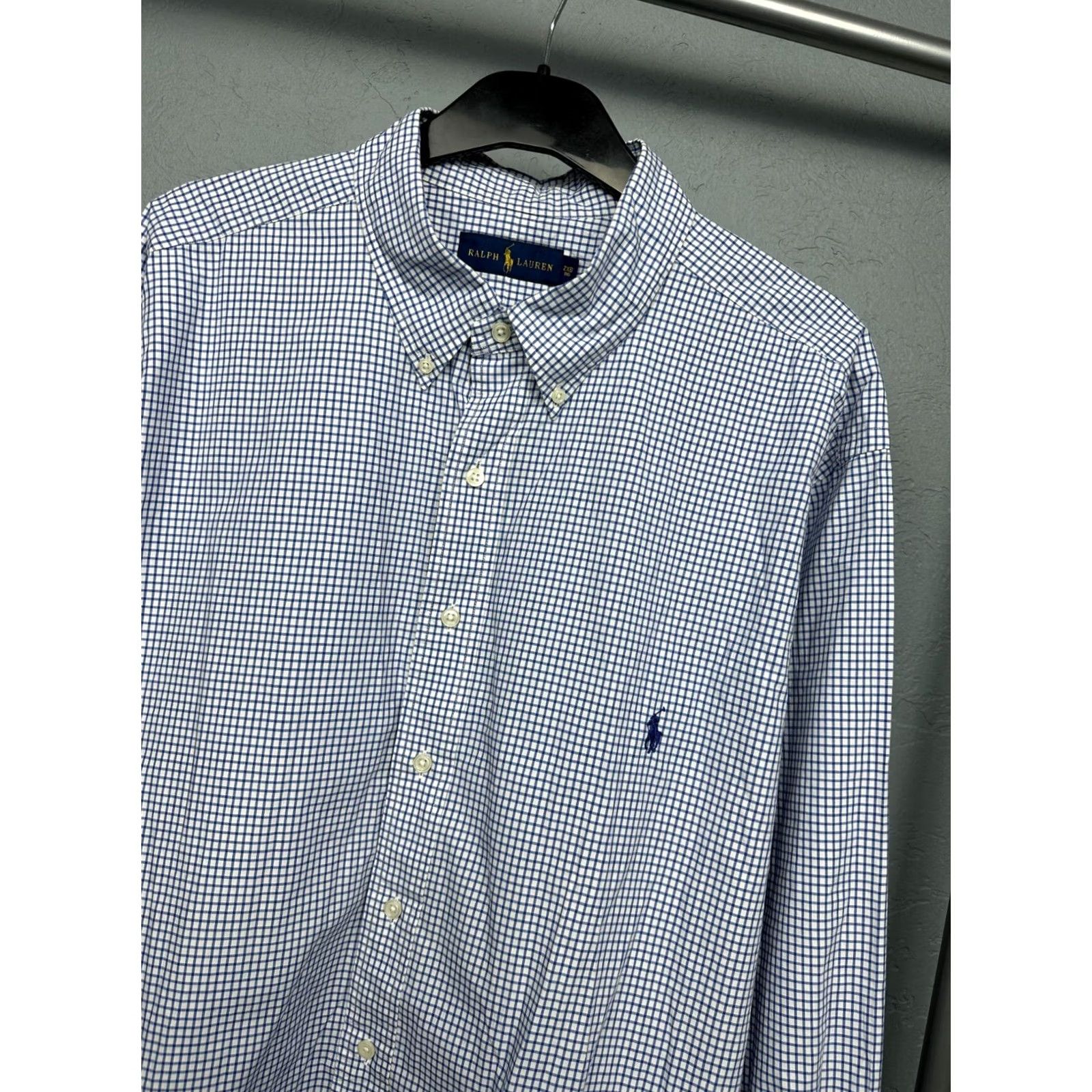 Polo Ralph Lauren Polo Ralph Lauren Mens Long Sleeve Shirt 2XB XXL Button-Up Multicolor Cotton Check Shirt Size US XXL / EU 58 / 5 - 2 Thumbnail