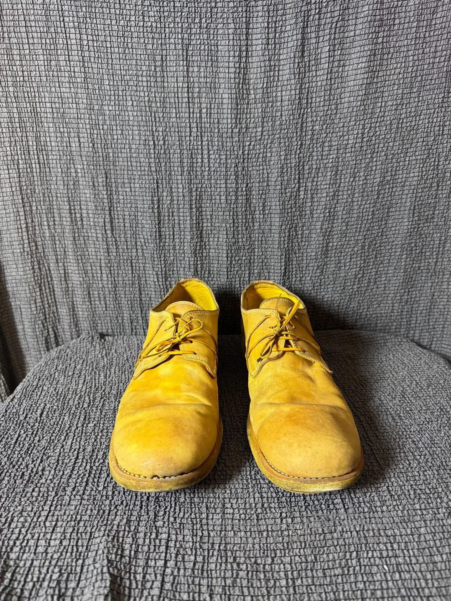 Guidi guidii 992 rare yellow derby shoes. Size US 10 / EU 43 - 6 Thumbnail