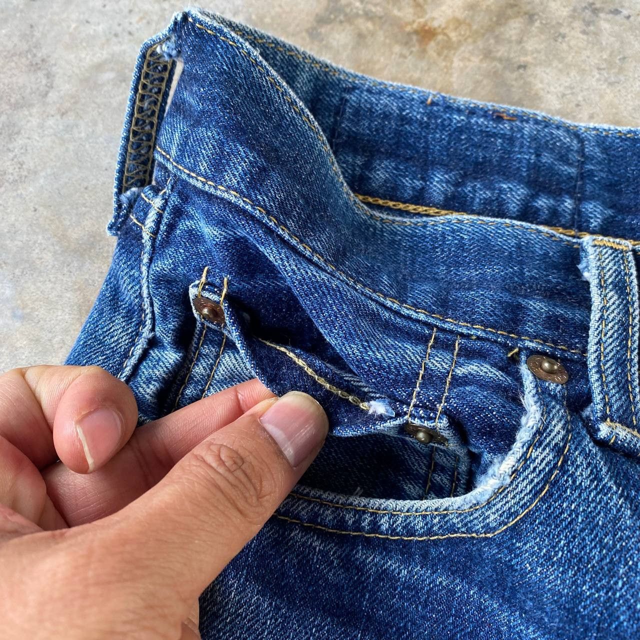 Levi's Vintage Clothing Vintage Levi’s 503BXX 90's Selvedge Denim Big E Repro 1950s Size US 29 - 15 Thumbnail