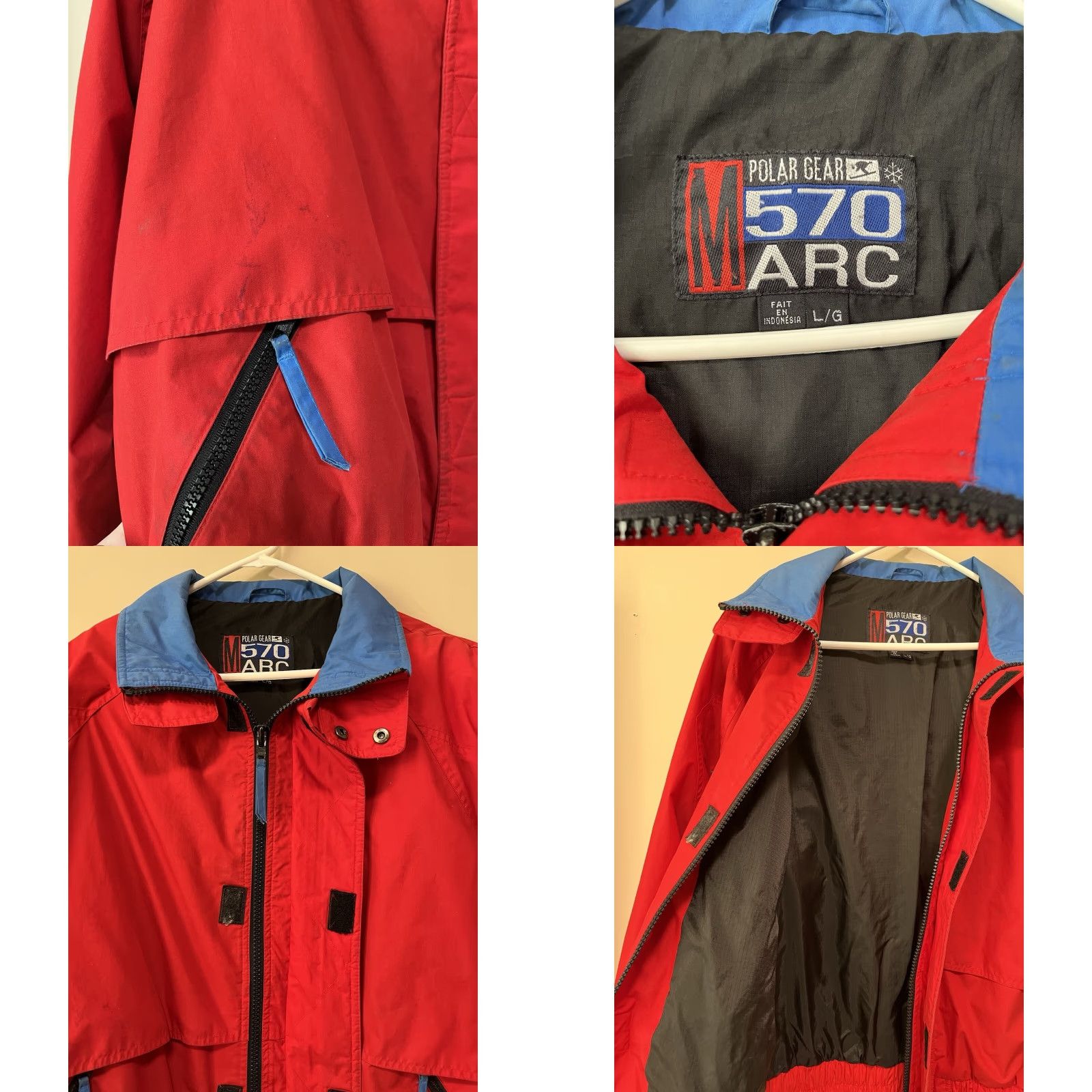 Vintage VINTAGE Polar Gear Womens Jacket Outdoor Red Zip Coat Middle Length Long Sleeve Size L / US 10 / IT 46 - 8 Thumbnail