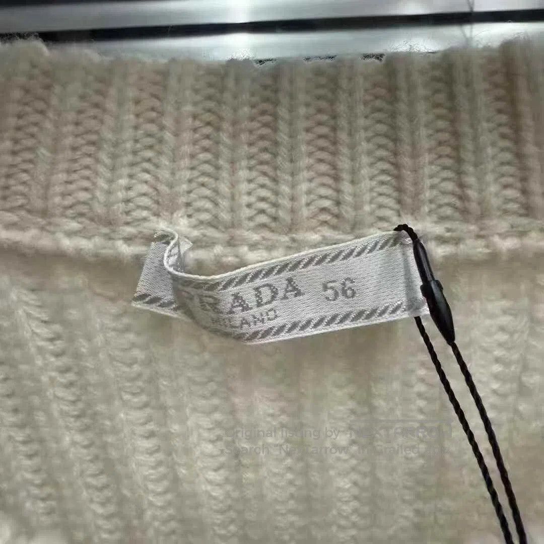 Prada Prada Slogan Cashmere Sweater. Size US XL / EU 56 / 4 - 2 Thumbnail