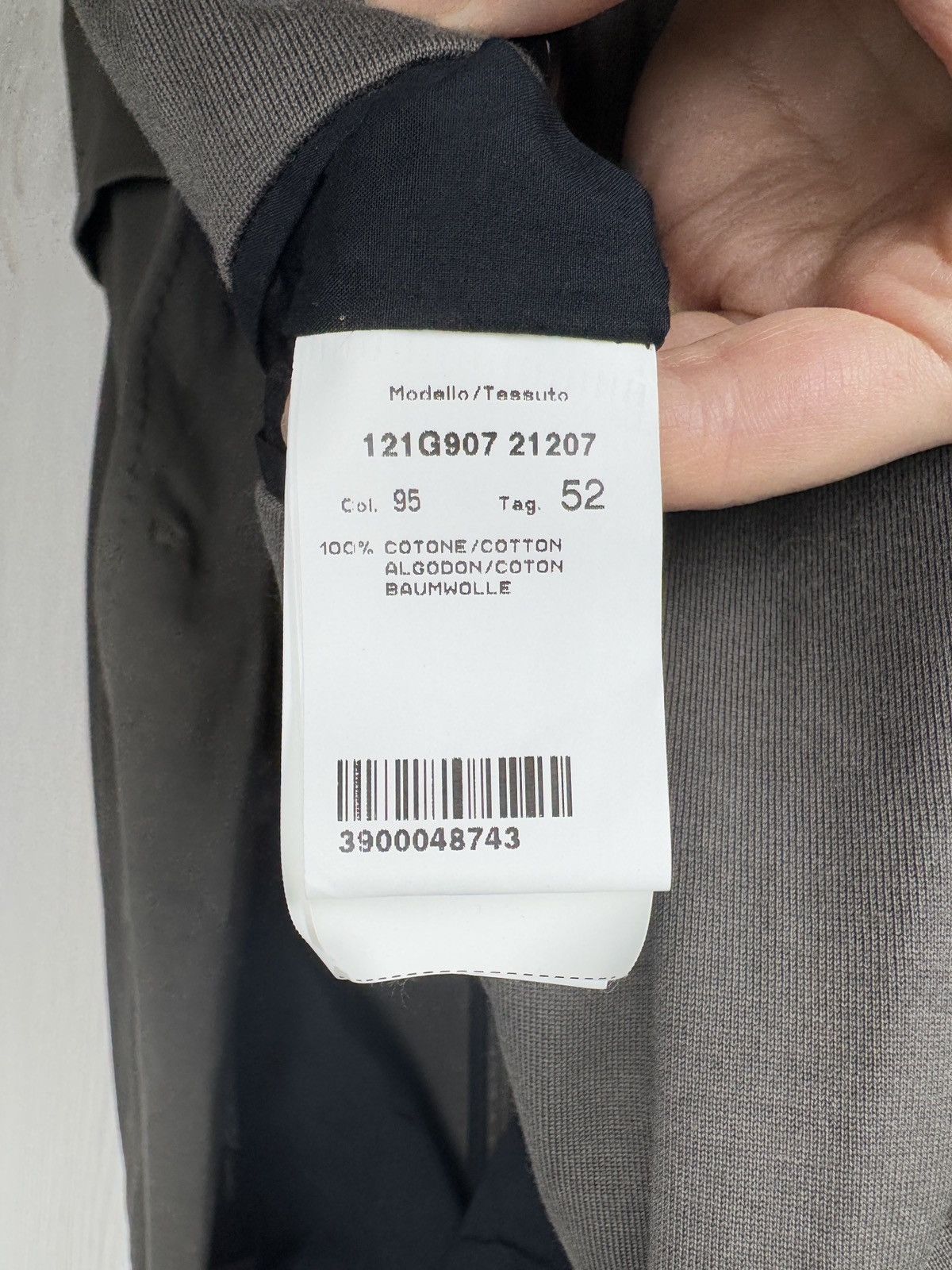 Paoloni Paoloni grey cotton unlined lightweight blazer Size 42R - 10 Thumbnail