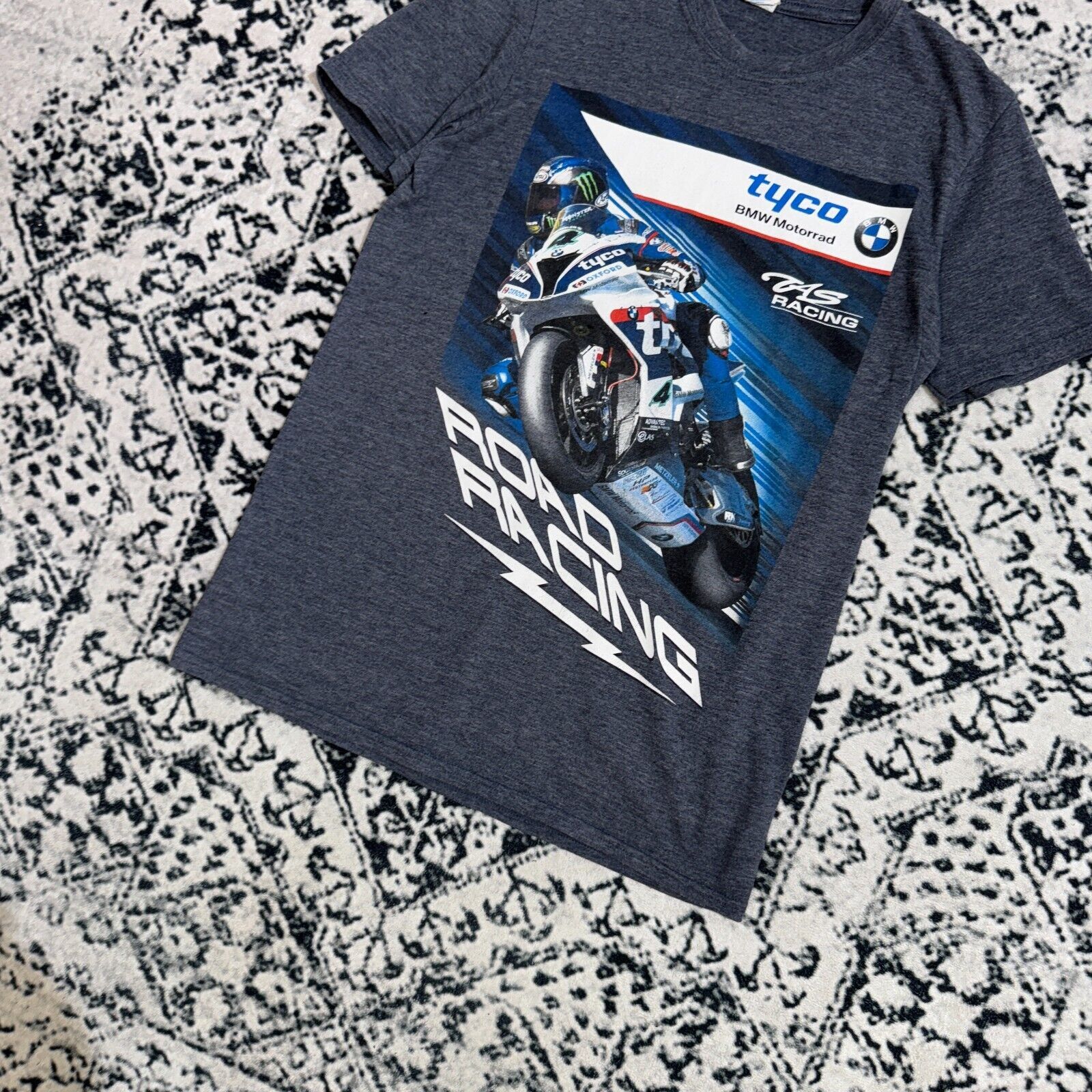 BMW × Vintage Vintage BMW Navy Blue Cotton T-Shirt Size S Y2k 90s Racing Size US S / EU 44-46 / 1 - 2 Thumbnail