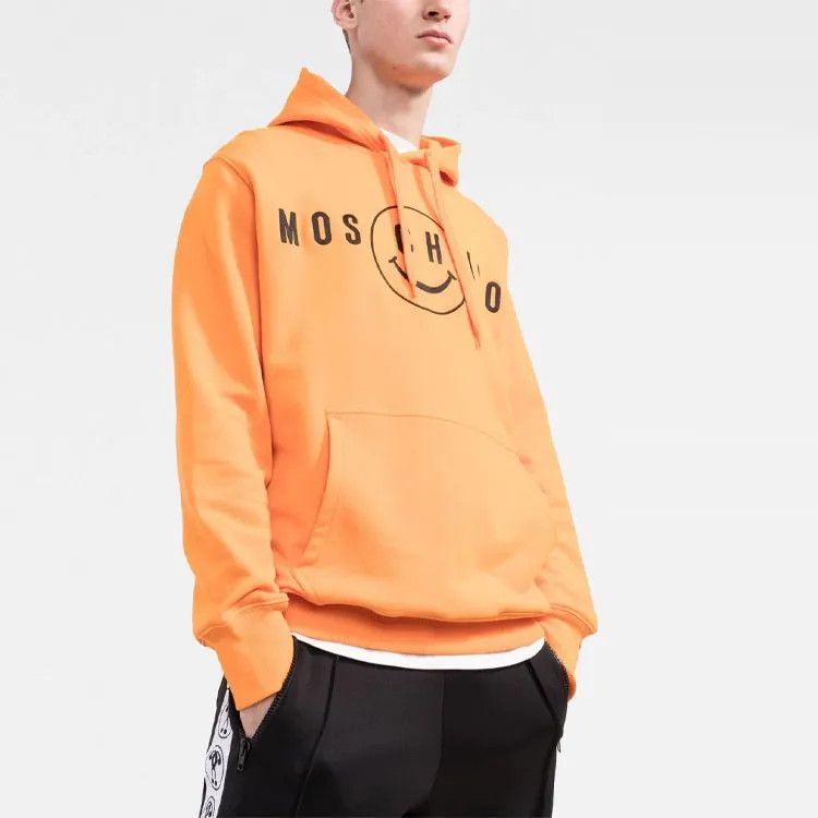 Moschino o1y0225 Logo Hoodie in Orange Size US M / EU 48-50 / 2 - 2 Thumbnail